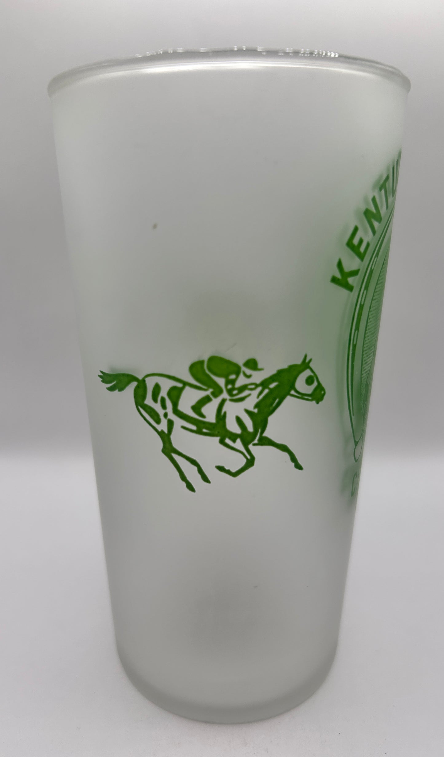 1948 Kentucky Derby Glass - Frosted Bottom