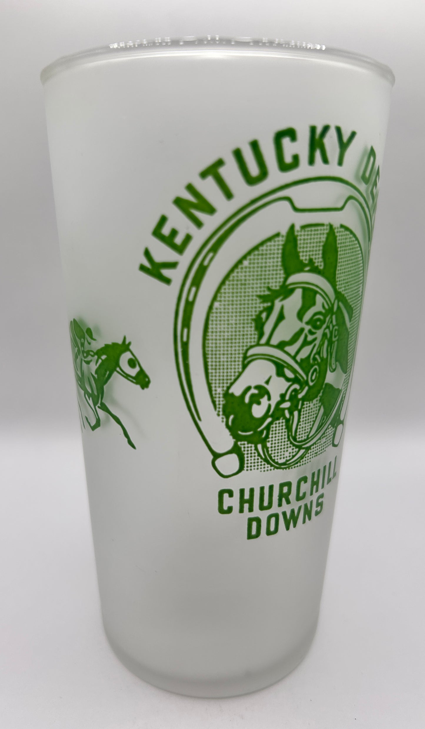 1948 Kentucky Derby Glass - Frosted Bottom