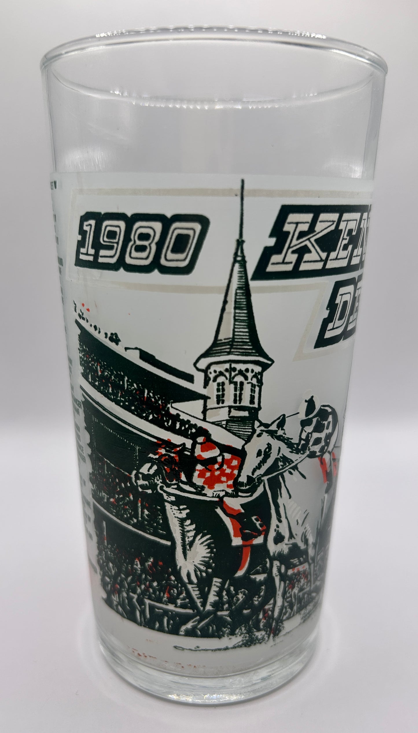 1980 Kentucky Derby Glass - Green Screen