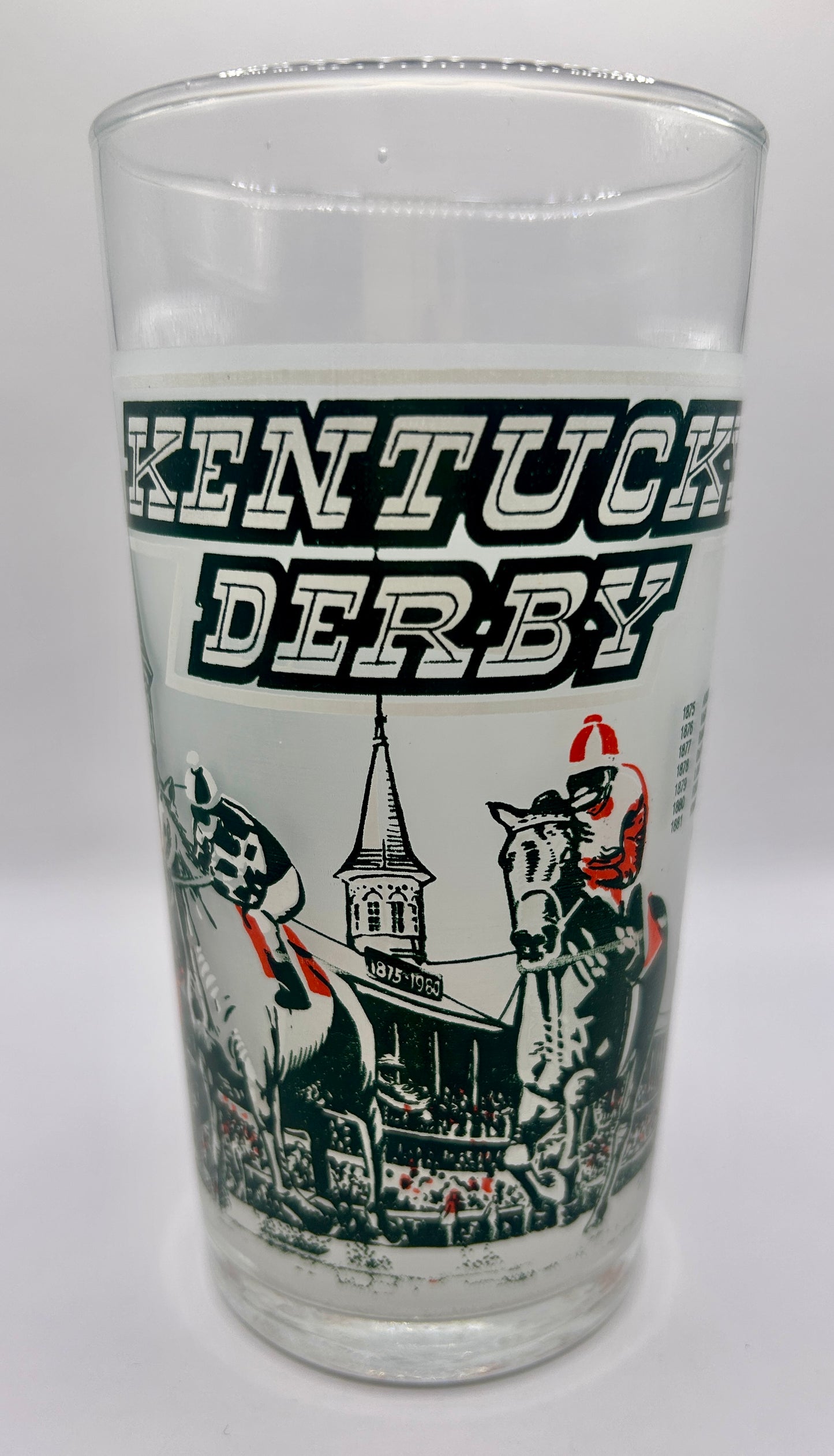 1980 Kentucky Derby Glass - Green Screen