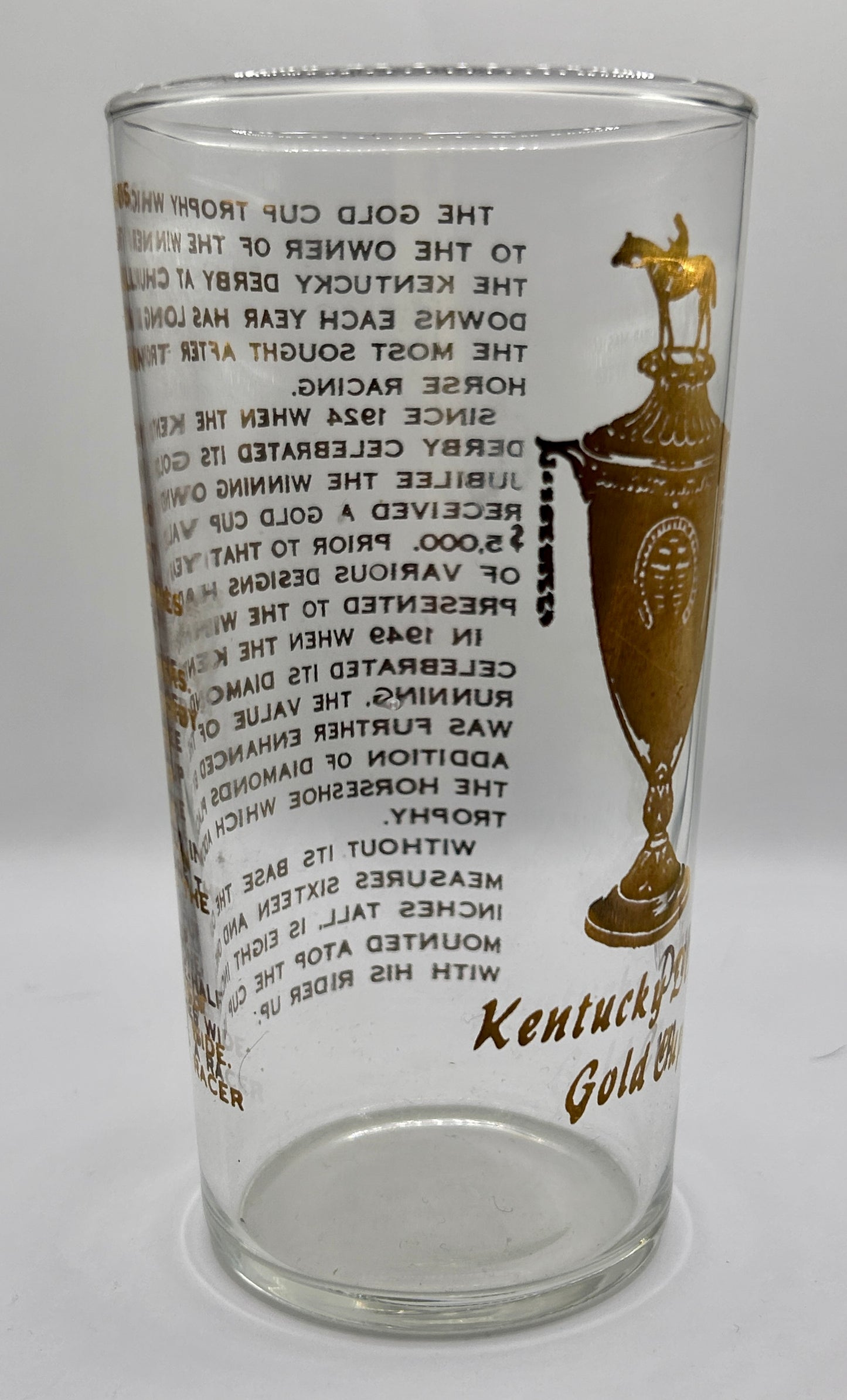 1952 Kentucky Derby Sample Glass