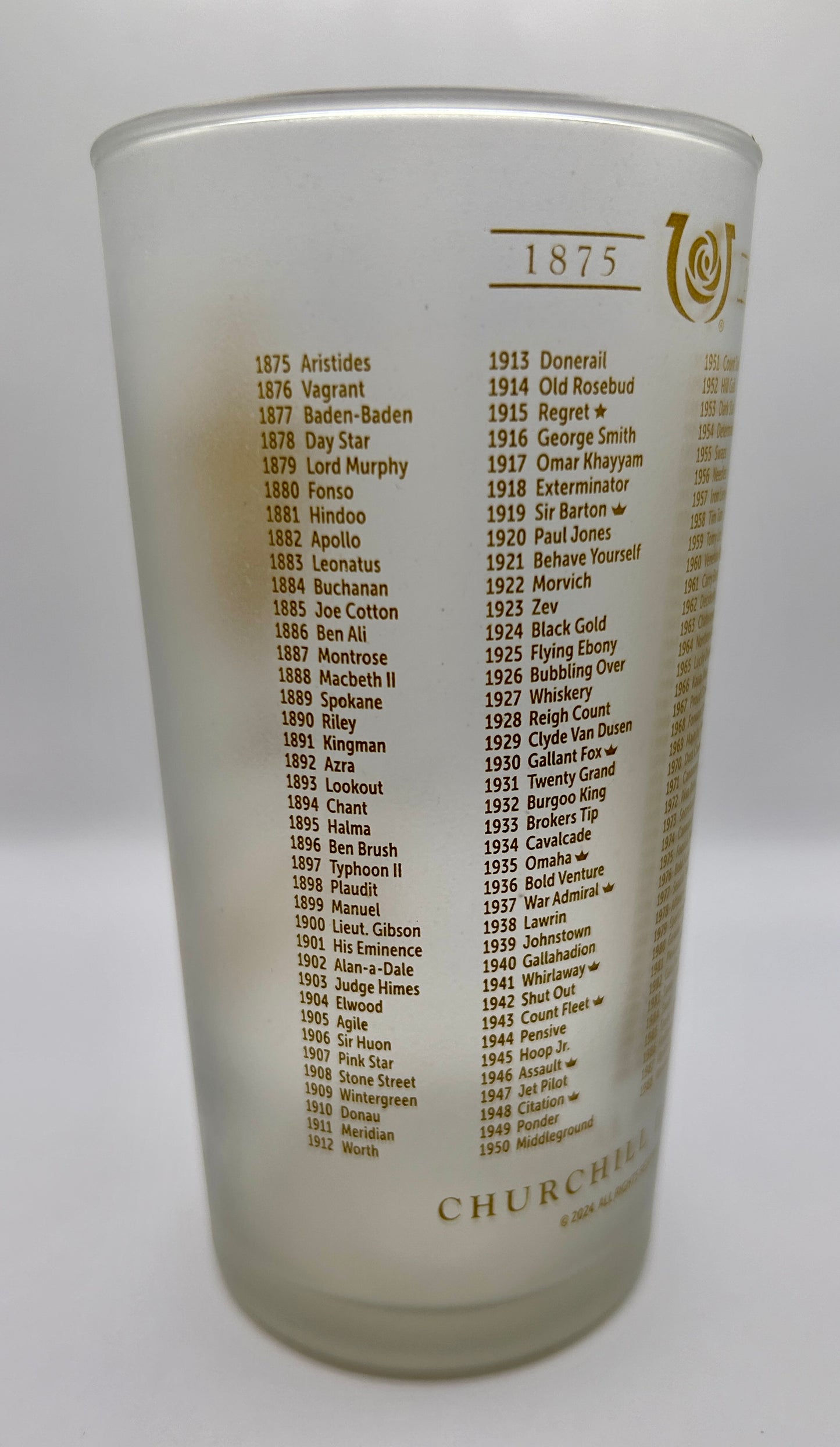 Limited Edition 2024, 150 Kentucky Derby Glass