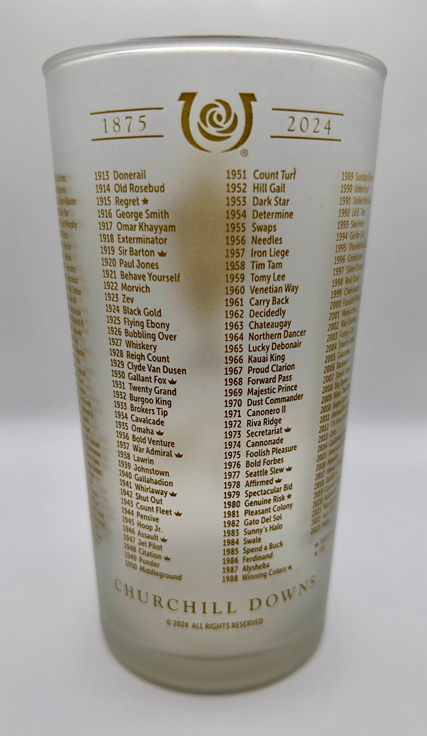 Limited Edition 2024, 150 Kentucky Derby Glass