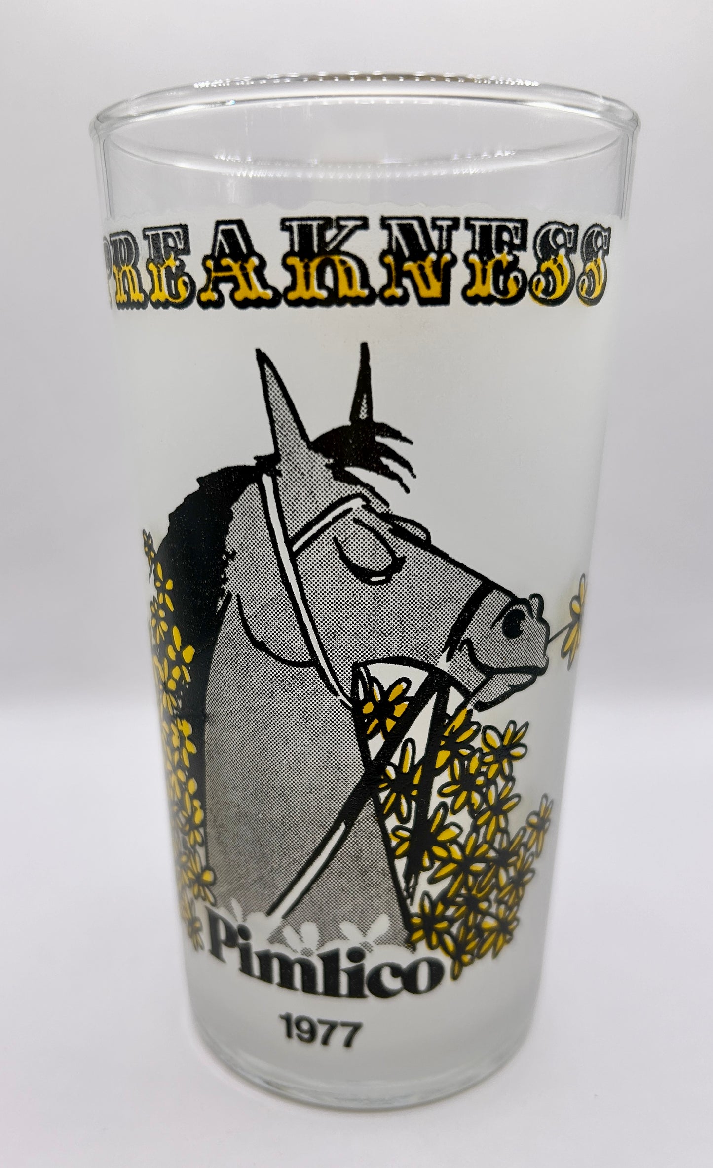 1977 Preakness Stakes Glass