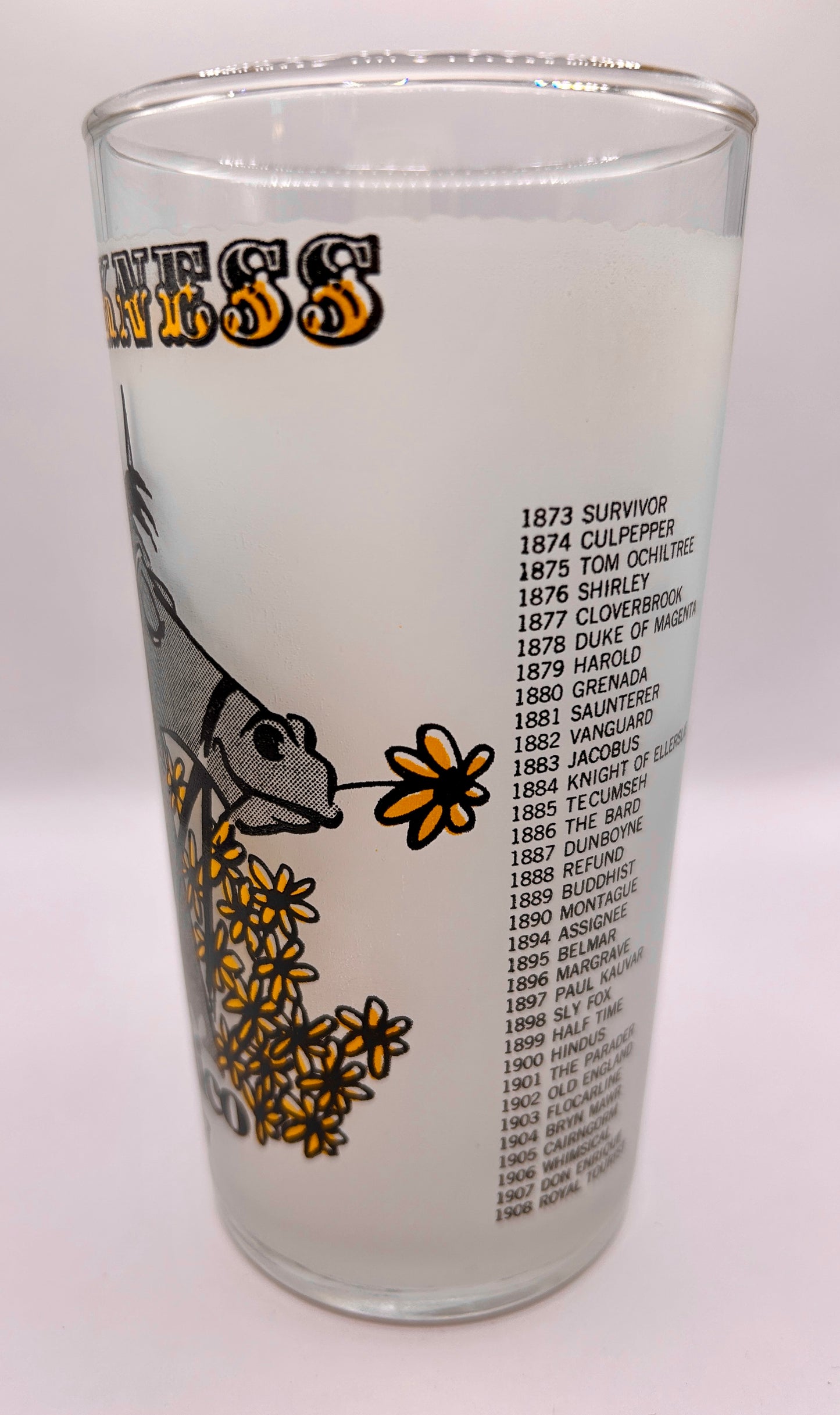 1977 Preakness Stakes Glass