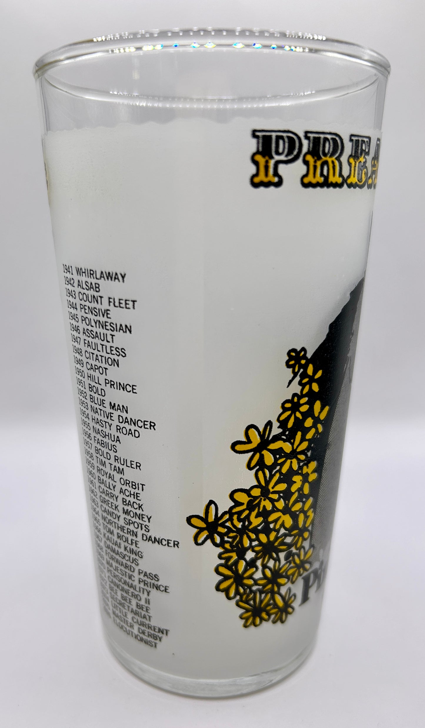 1977 Preakness Stakes Glass