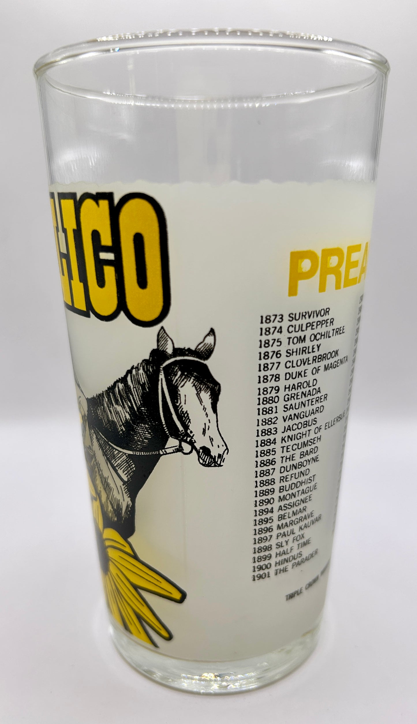 1978 Preakness Stakes Glass
