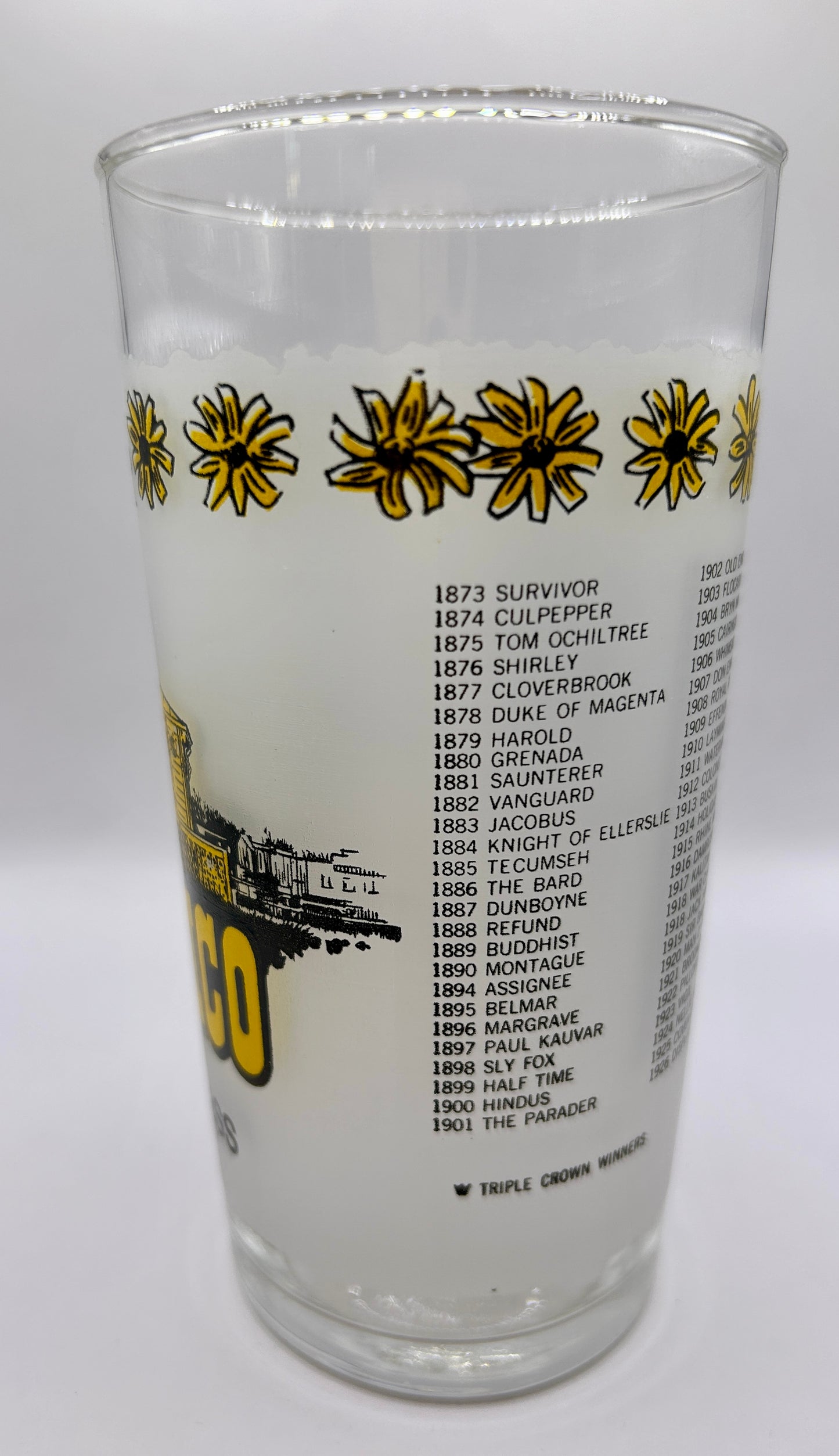 1979 Preakness Stakes Glass