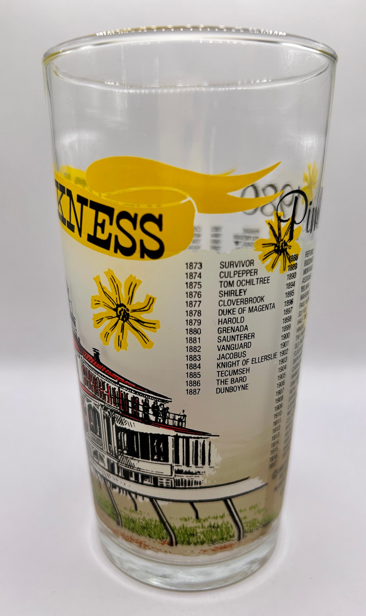 1980 Preakness Stakes Glass