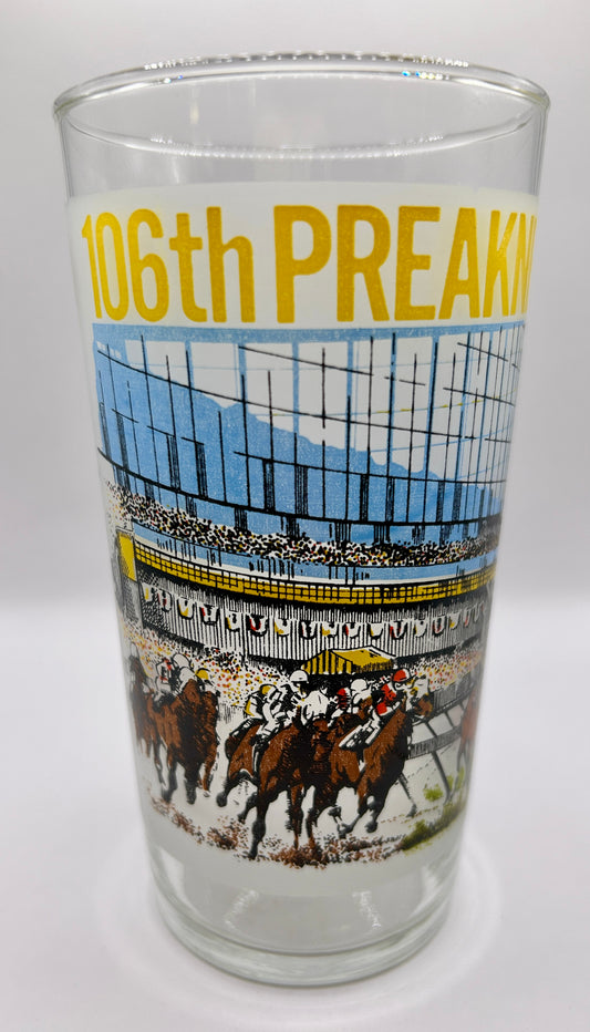 1981 Preakness Stakes Glass