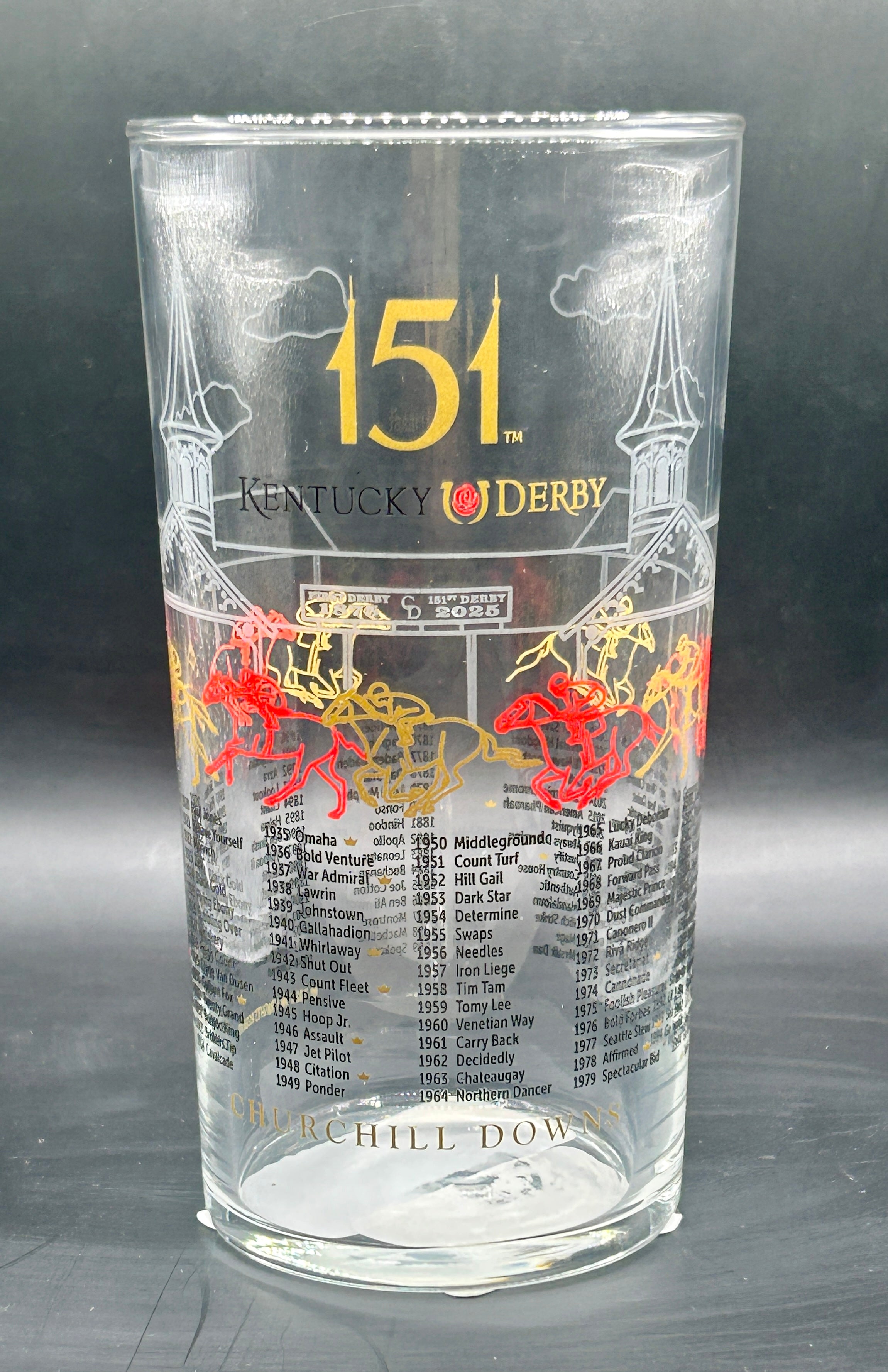 thumbnail image 2 of 2017 Kentucky Derby 143 Official Souvenir Glass – Multi-Color Collectible 2 of 4
