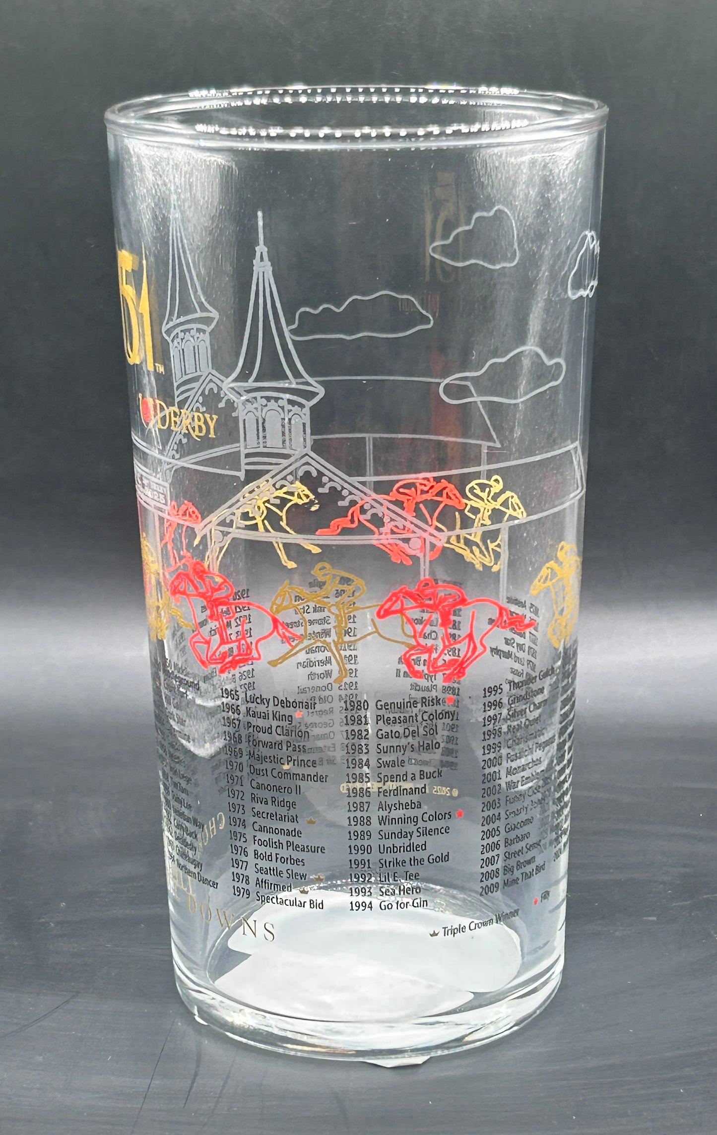 Set of 2025 Kentucky Derby Glasses