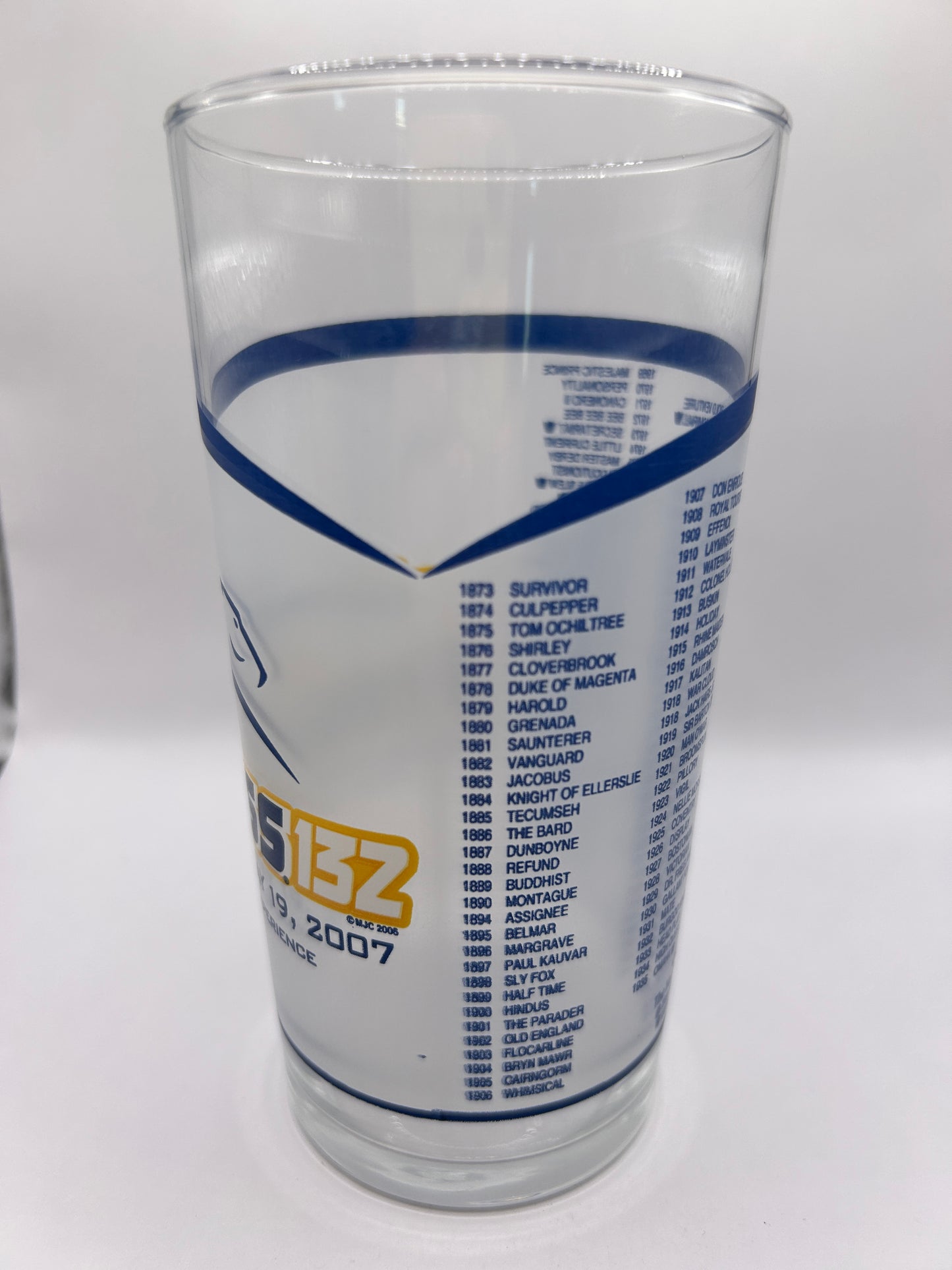 2007 Preakness Stakes Glass