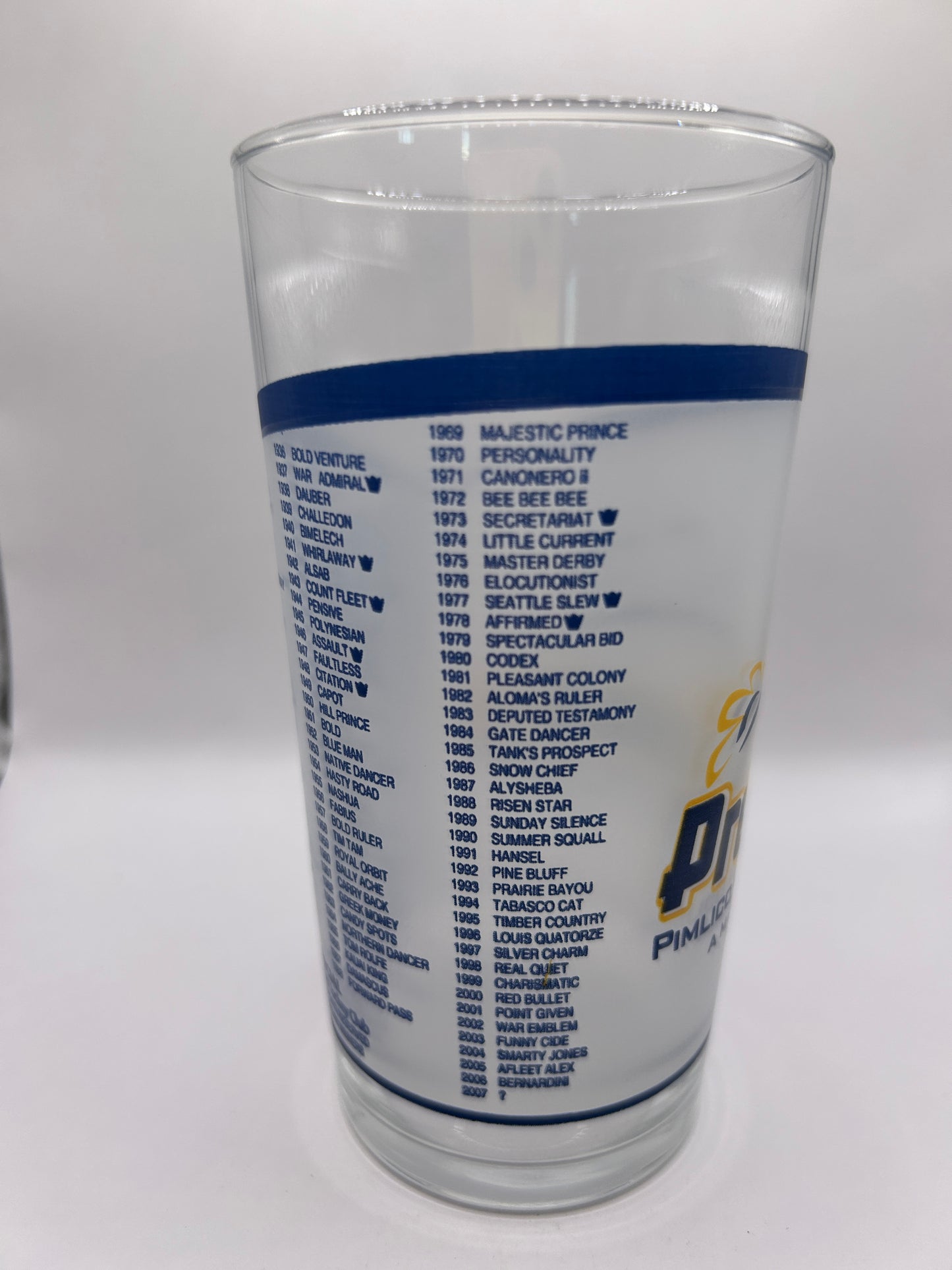 2007 Preakness Stakes Glass
