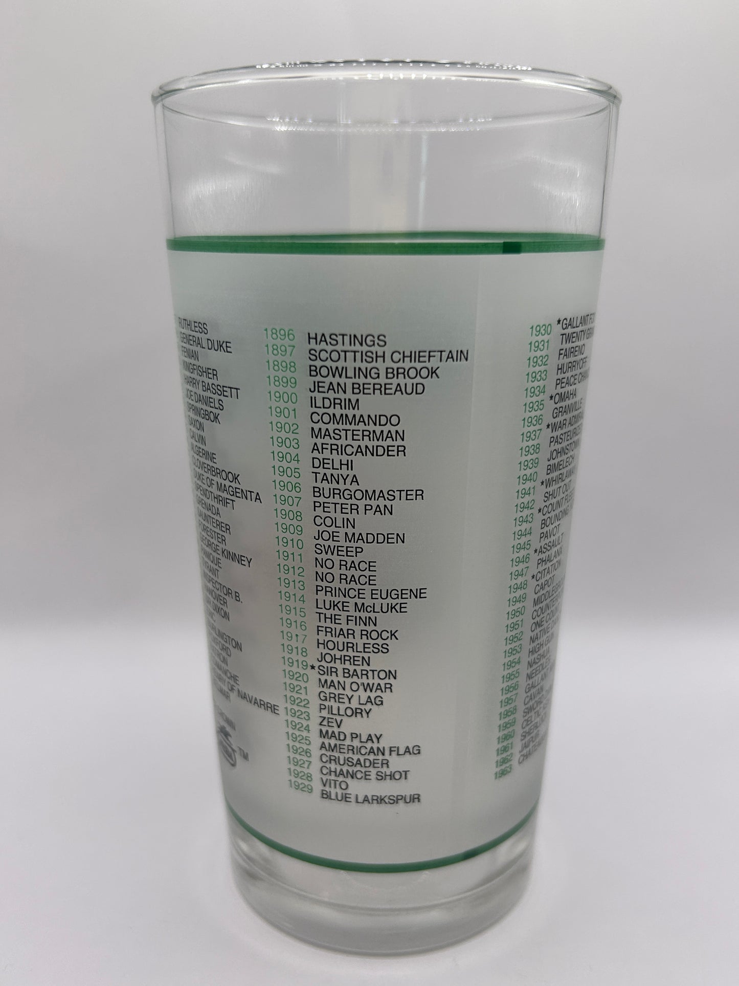 1997 Belmont Stakes Glass