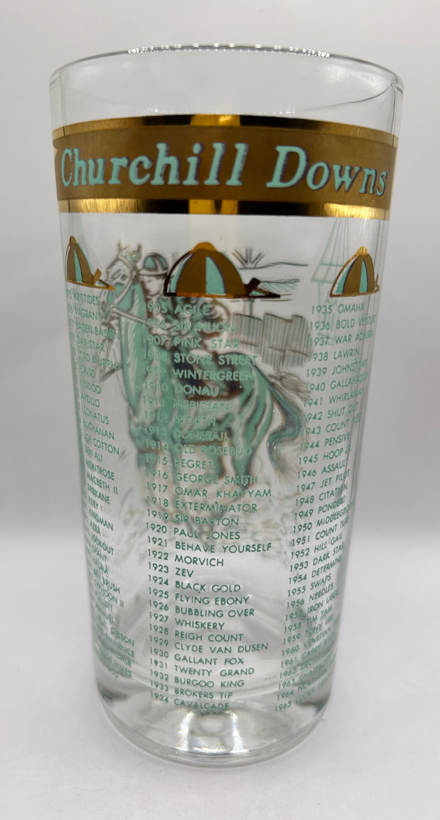 1966 Unofficial Kentucky Derby BAR Glass