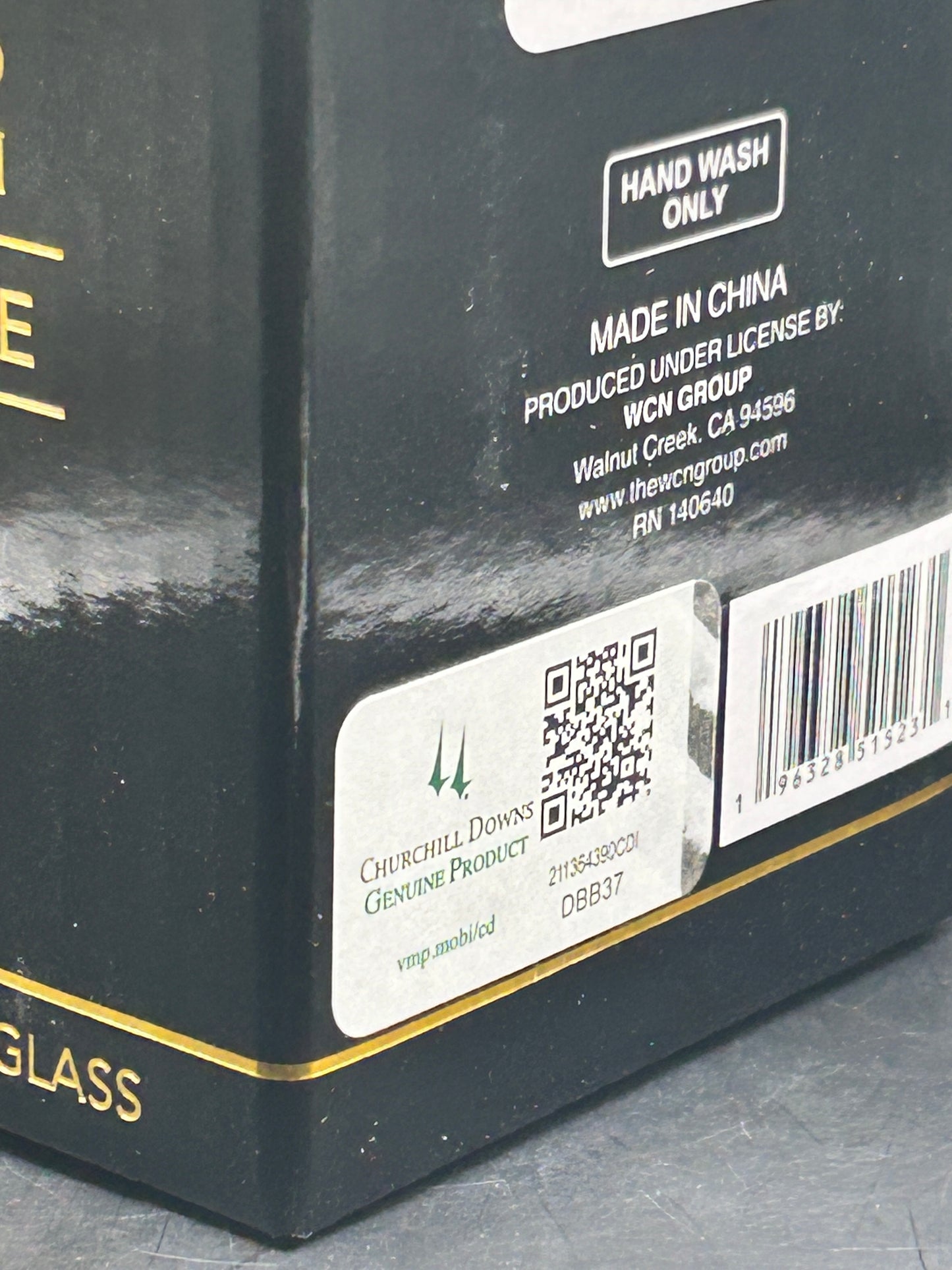 2025, 151st Kentucky Derby Gold Glass