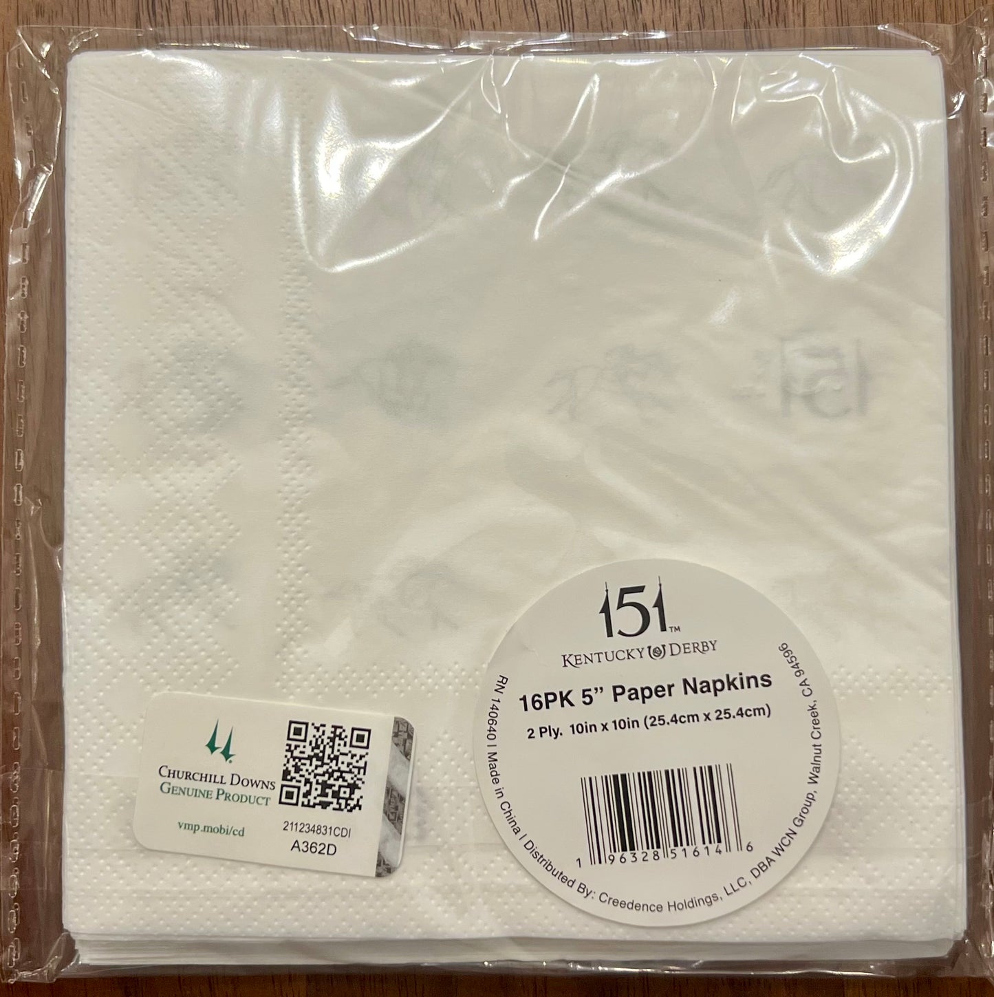 Kentucky Derby 151 Beverage Napkins, 5"