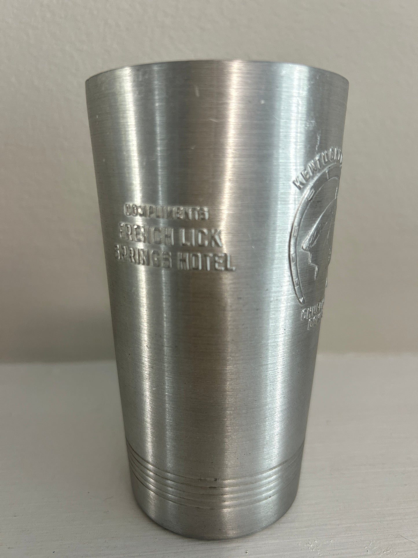 1940 Kentucky Derby Aluminum Glass - French Lick
