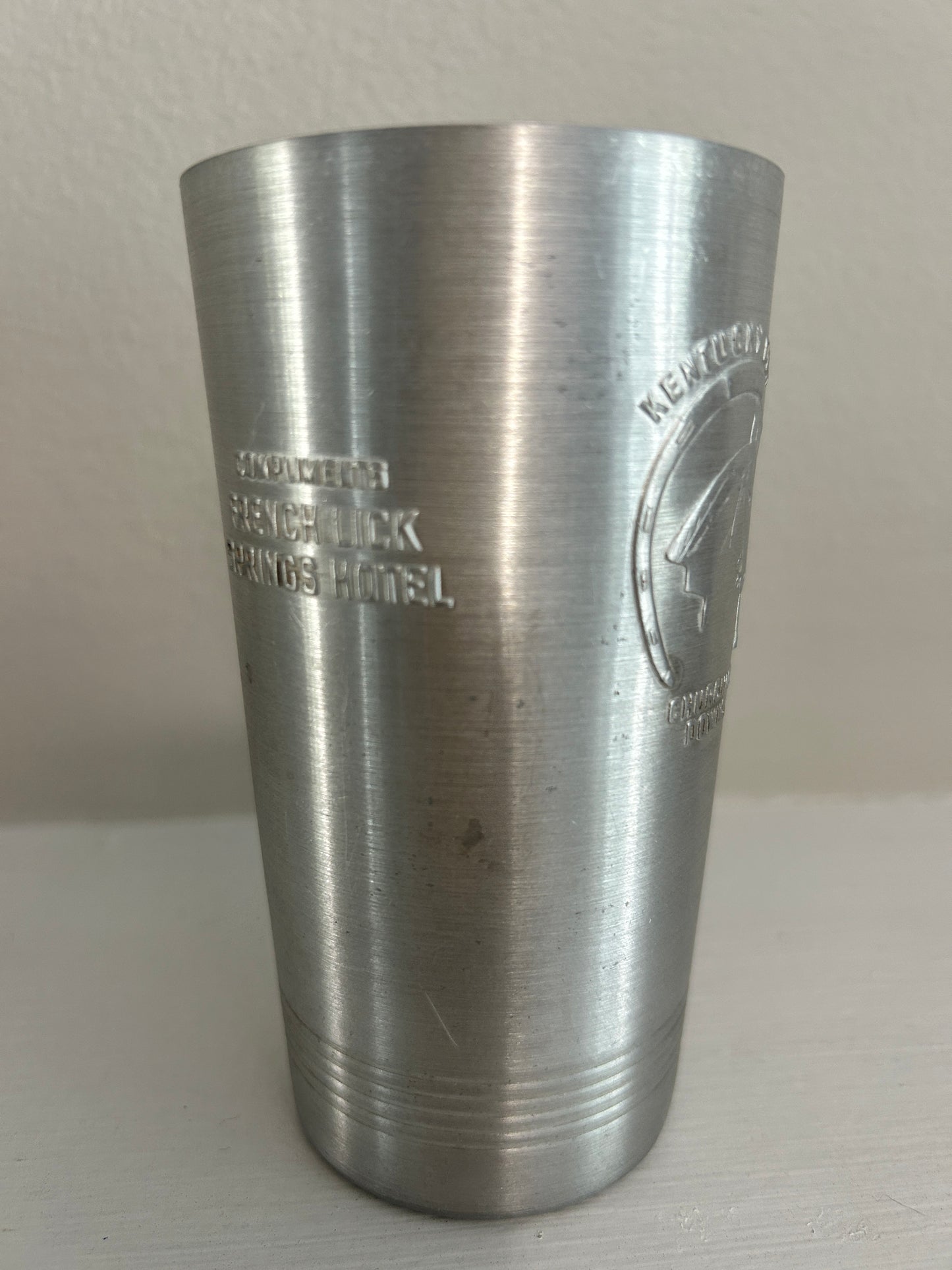 1940 Kentucky Derby Aluminum Glass - French Lick