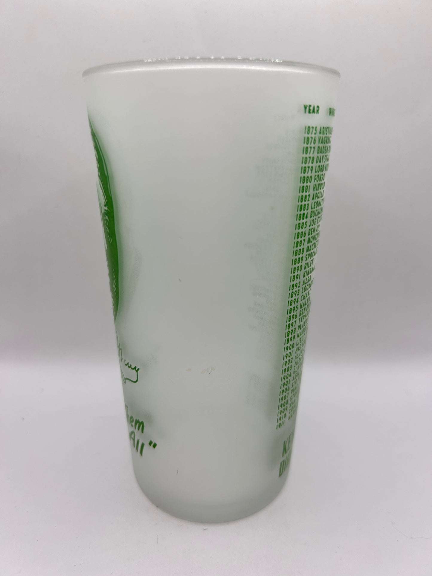 1949 Kentucky Derby Glass