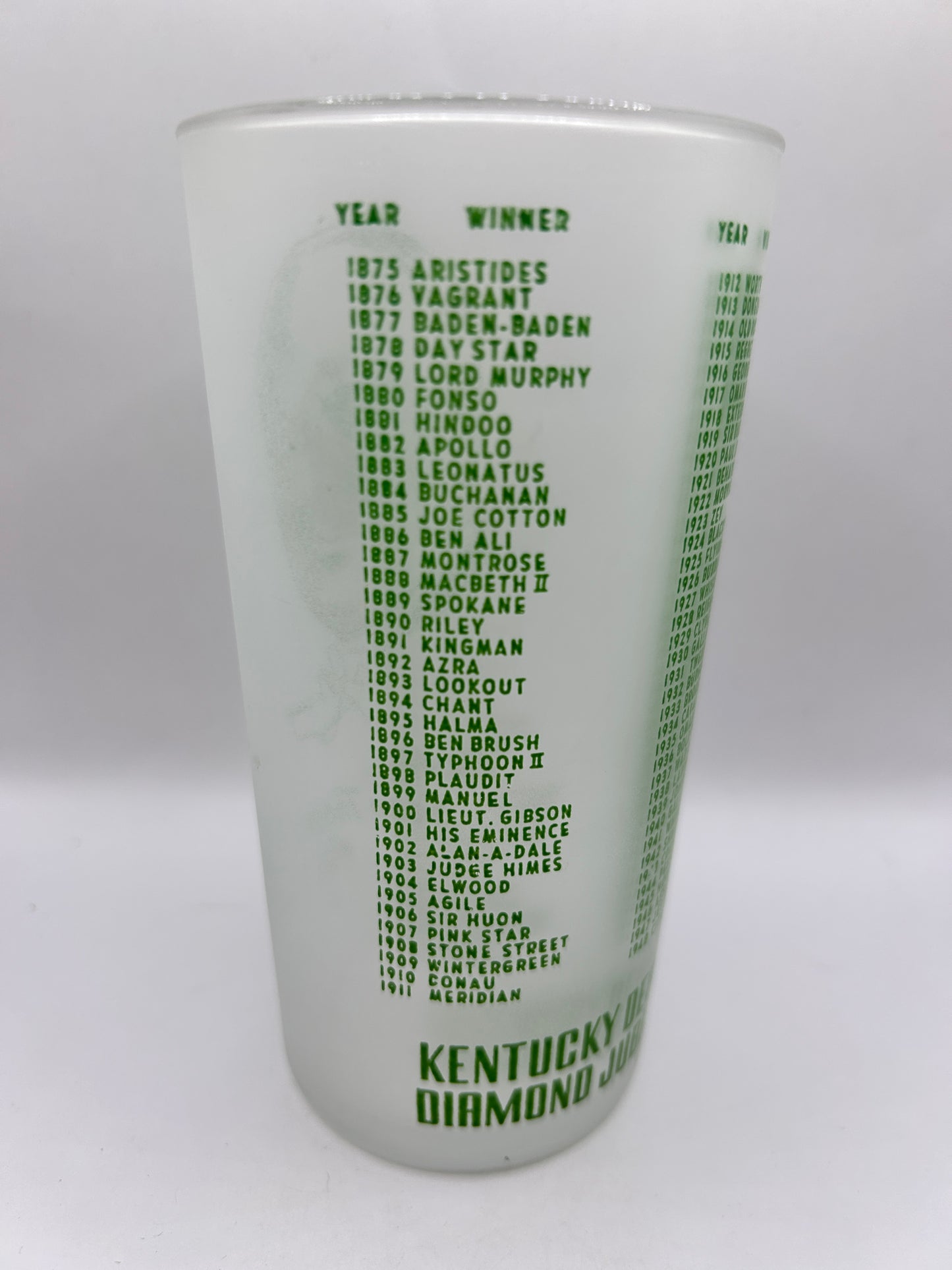 1949 Kentucky Derby Glass