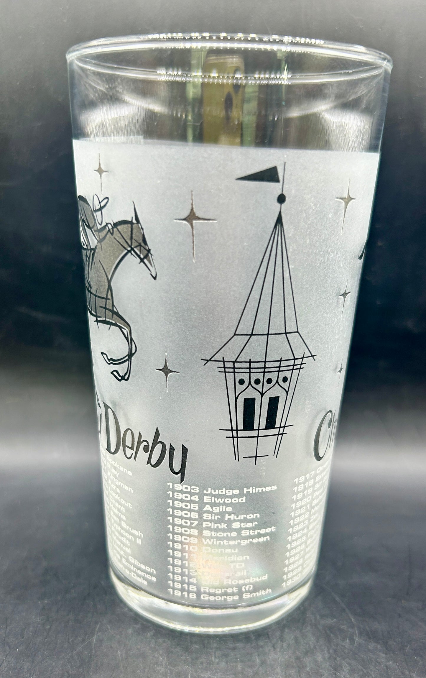1957 Kentucky Derby Reproduction Glass