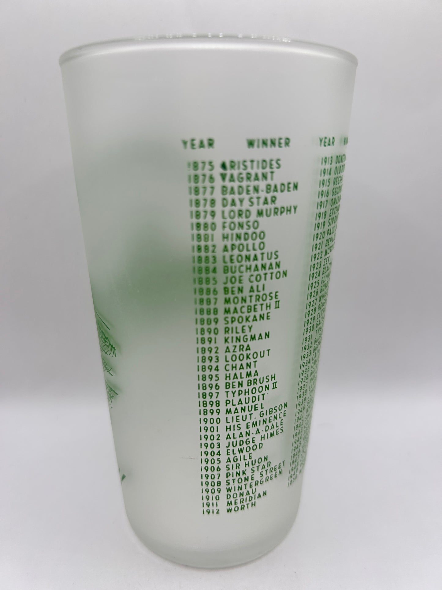1951 Kentucky Derby Glass