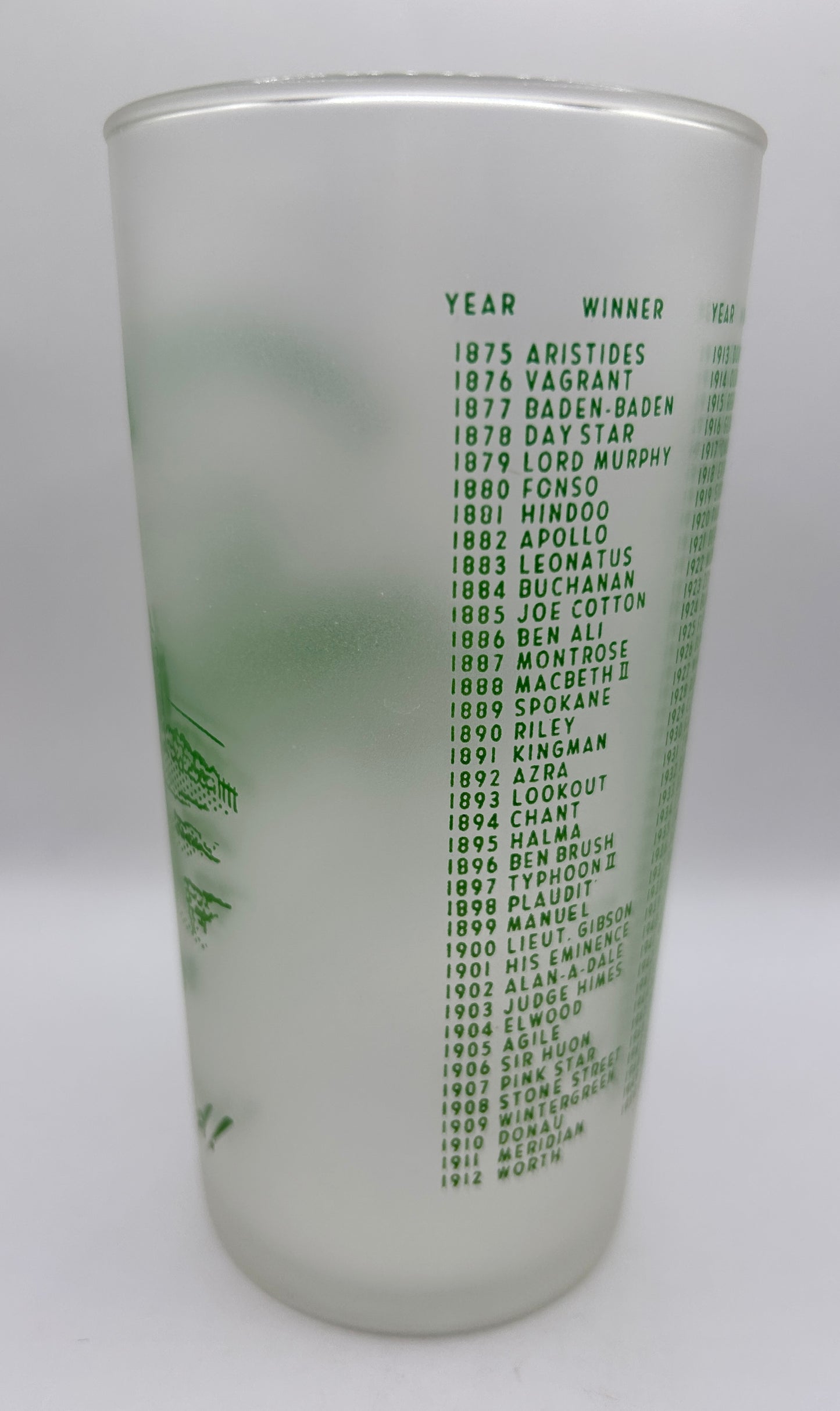 1951 Kentucky Derby Glass