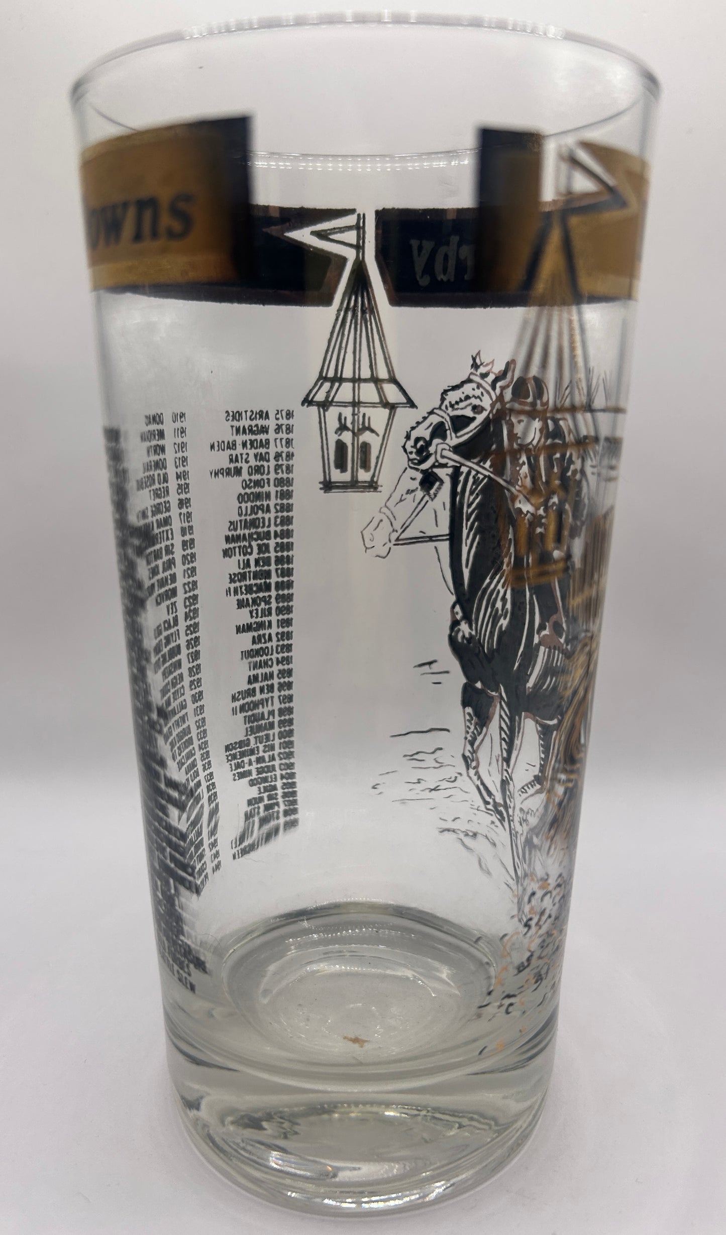 1978 Unofficial Kentucky Derby BAR Glass