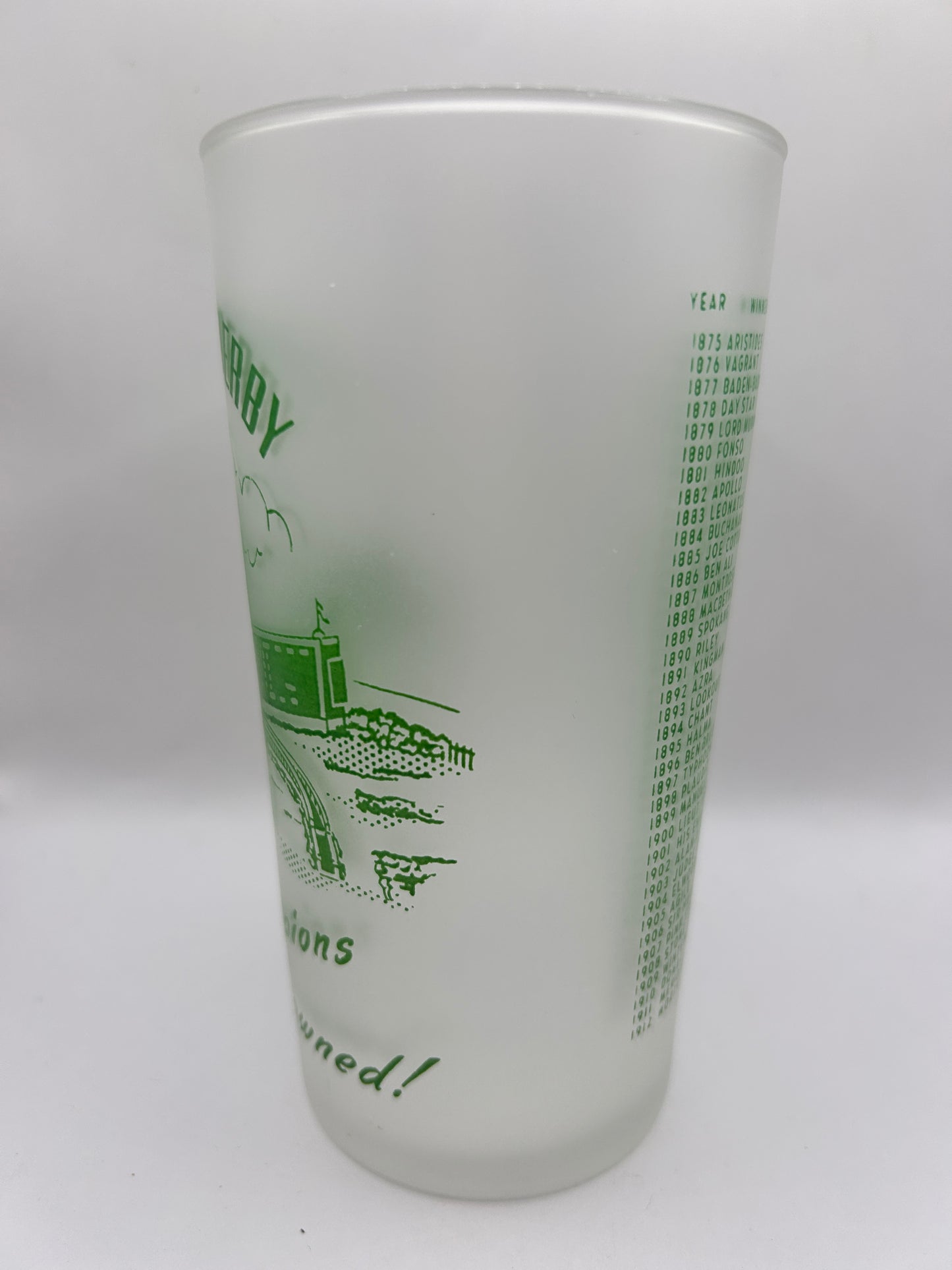 1951 Kentucky Derby Glass