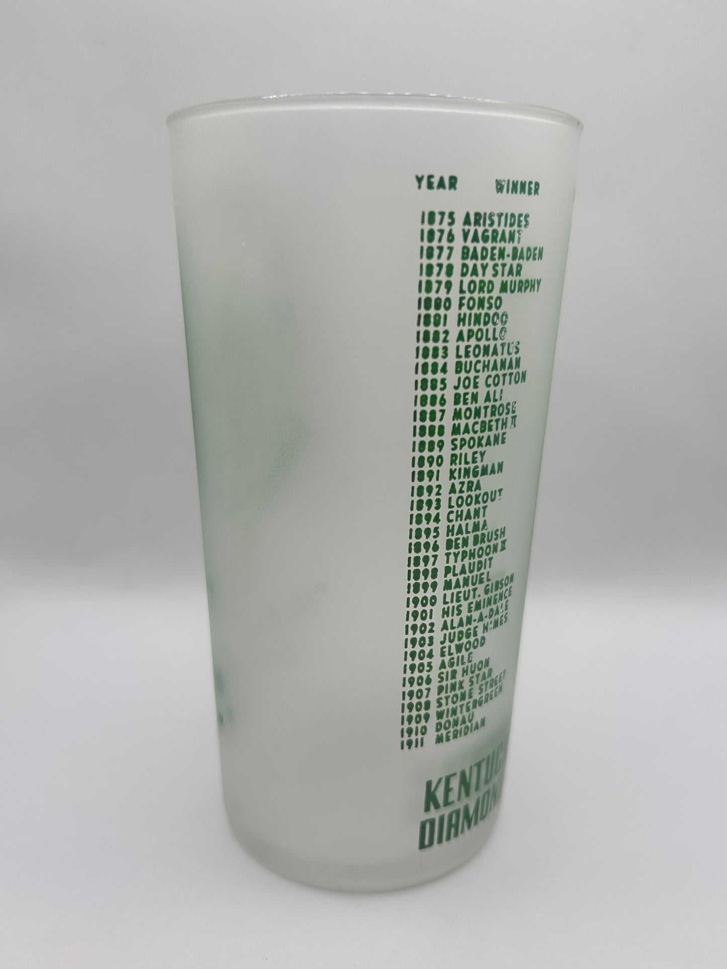 1949 Kentucky Derby Glass