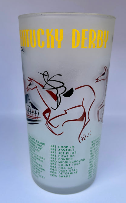 1956 Kentucky Derby Glass: 2 Stars, 2 Tails