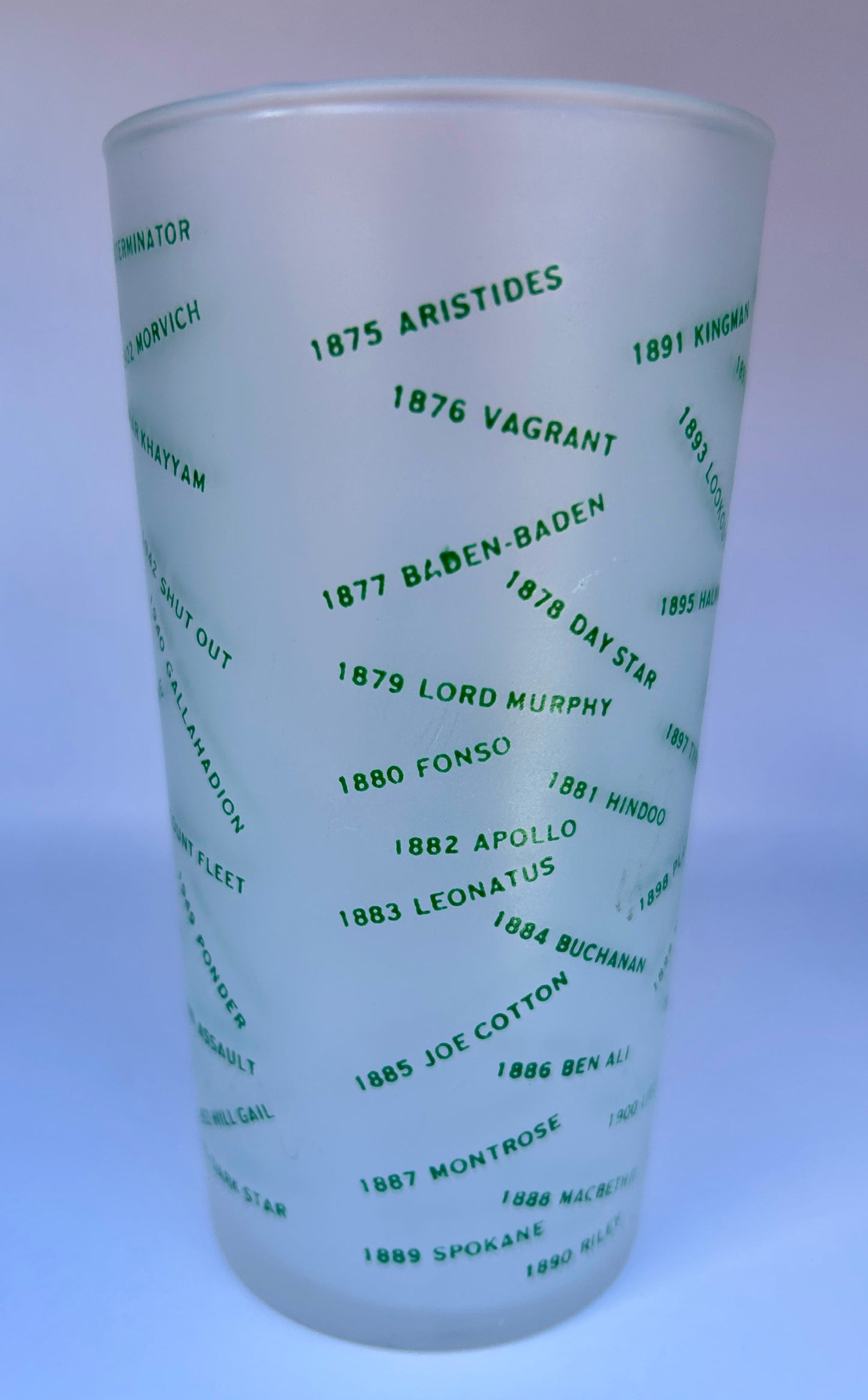 1954 Kentucky Derby Glass