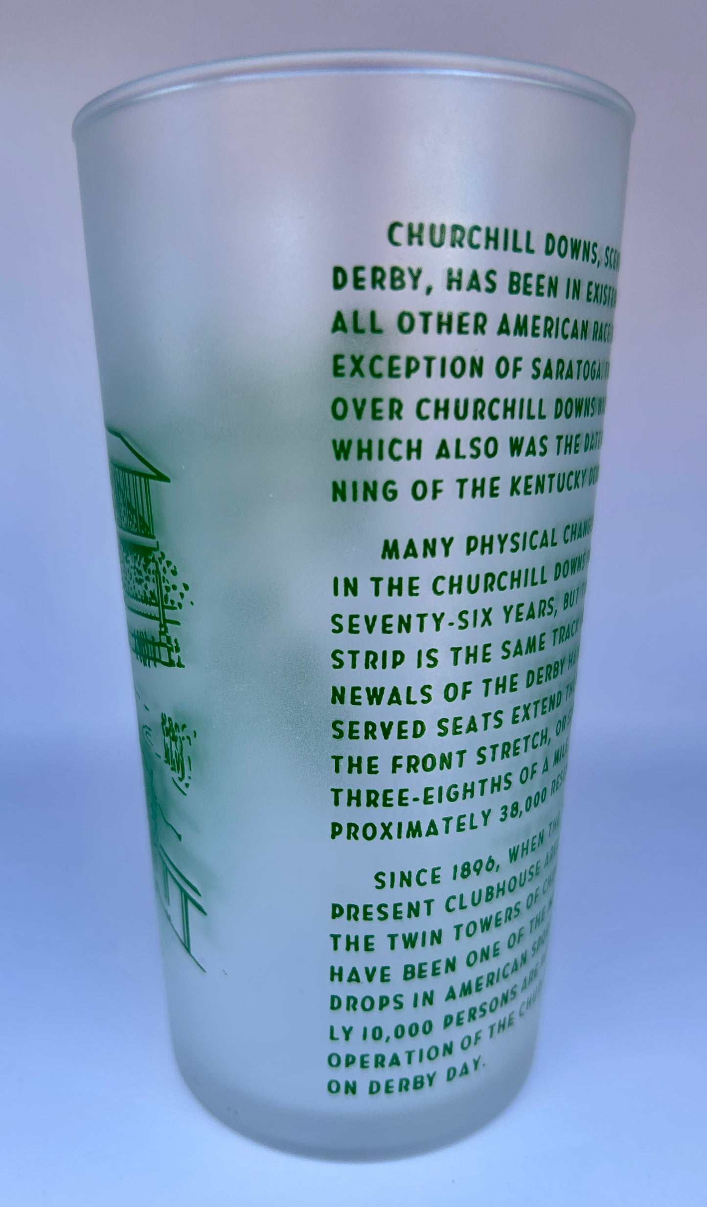 1950 Kentucky Derby Glass