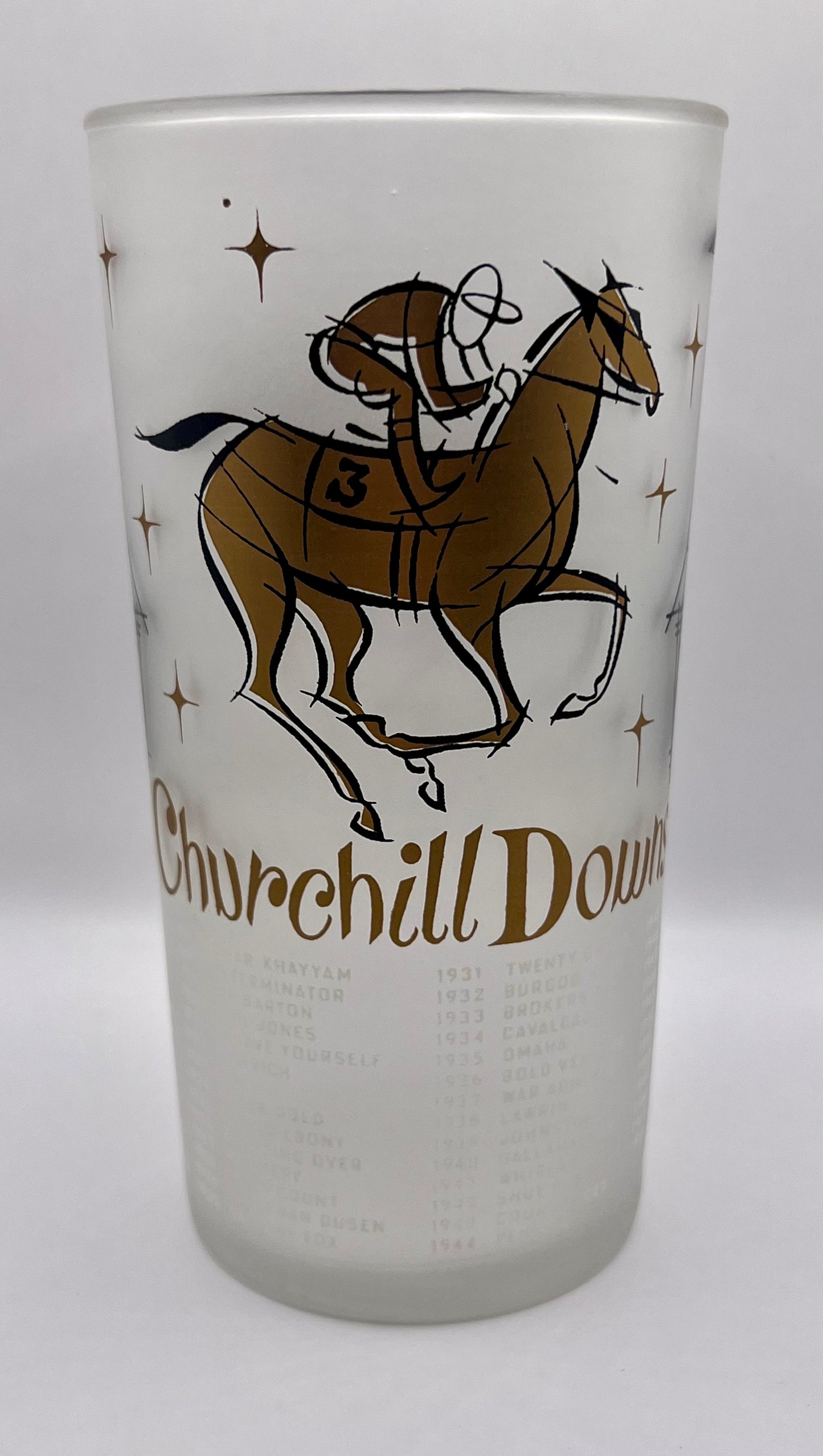 1957 Kentucky Derby Glass