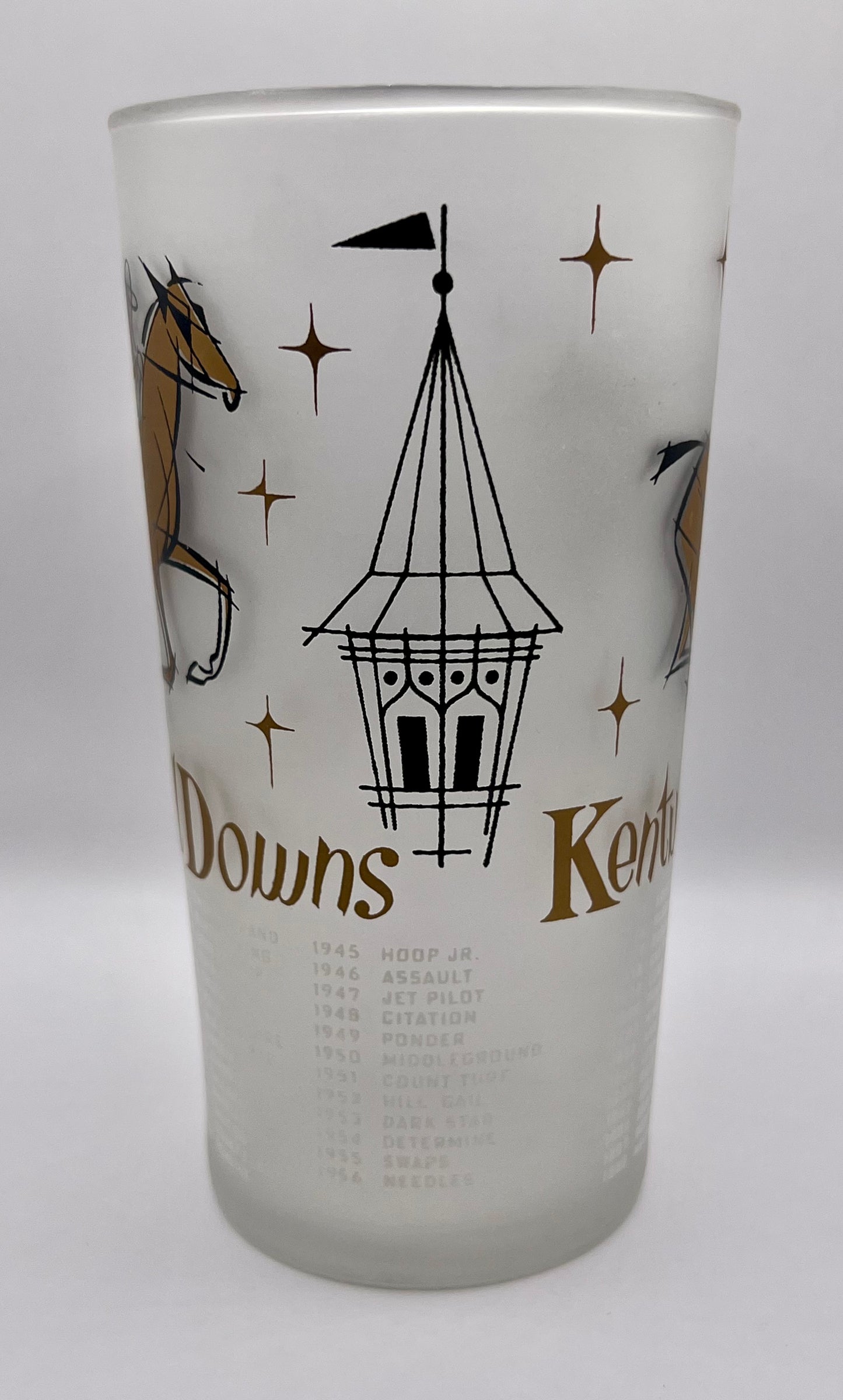 1957 Kentucky Derby Glass