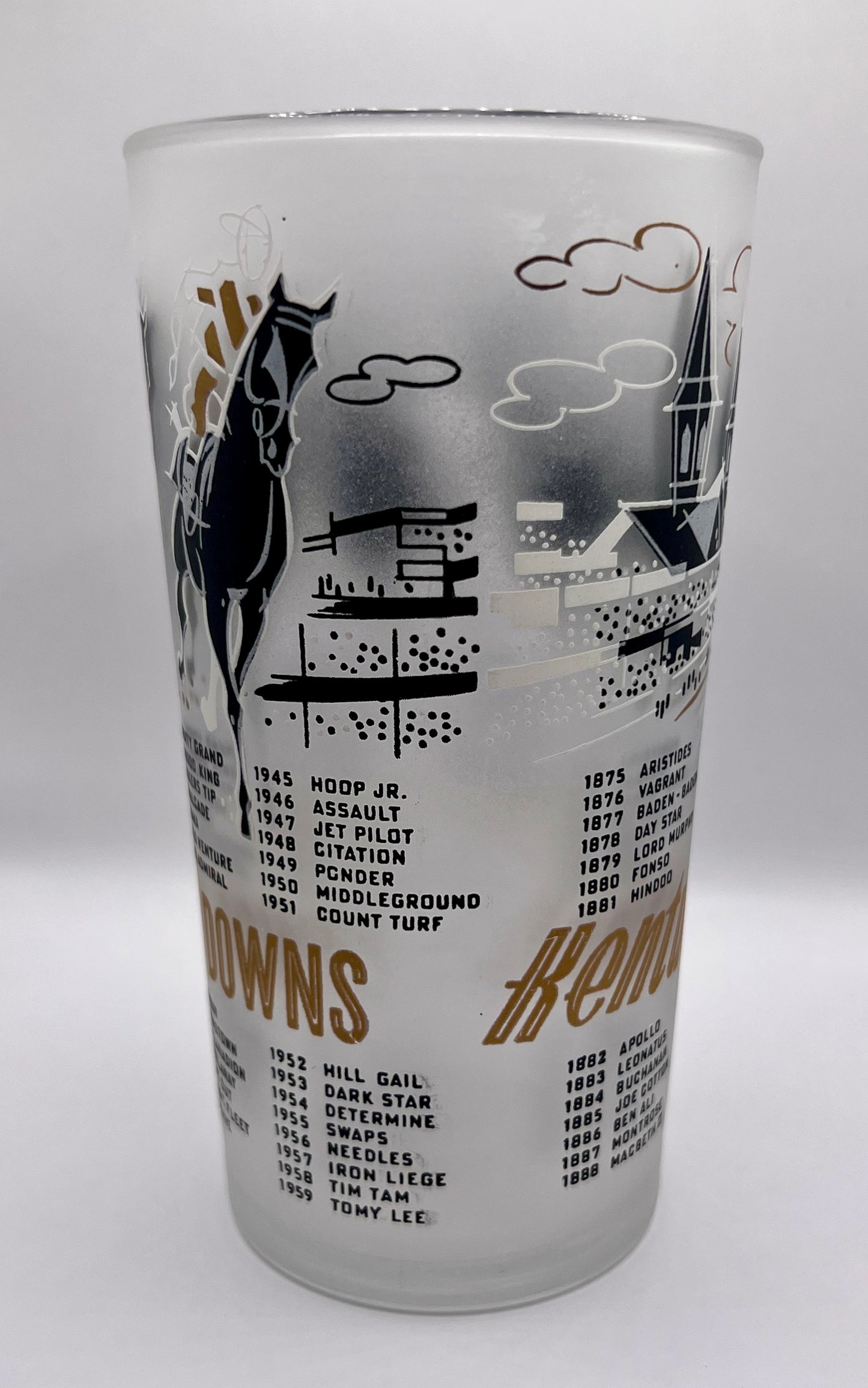 1960 Kentucky Derby Glass