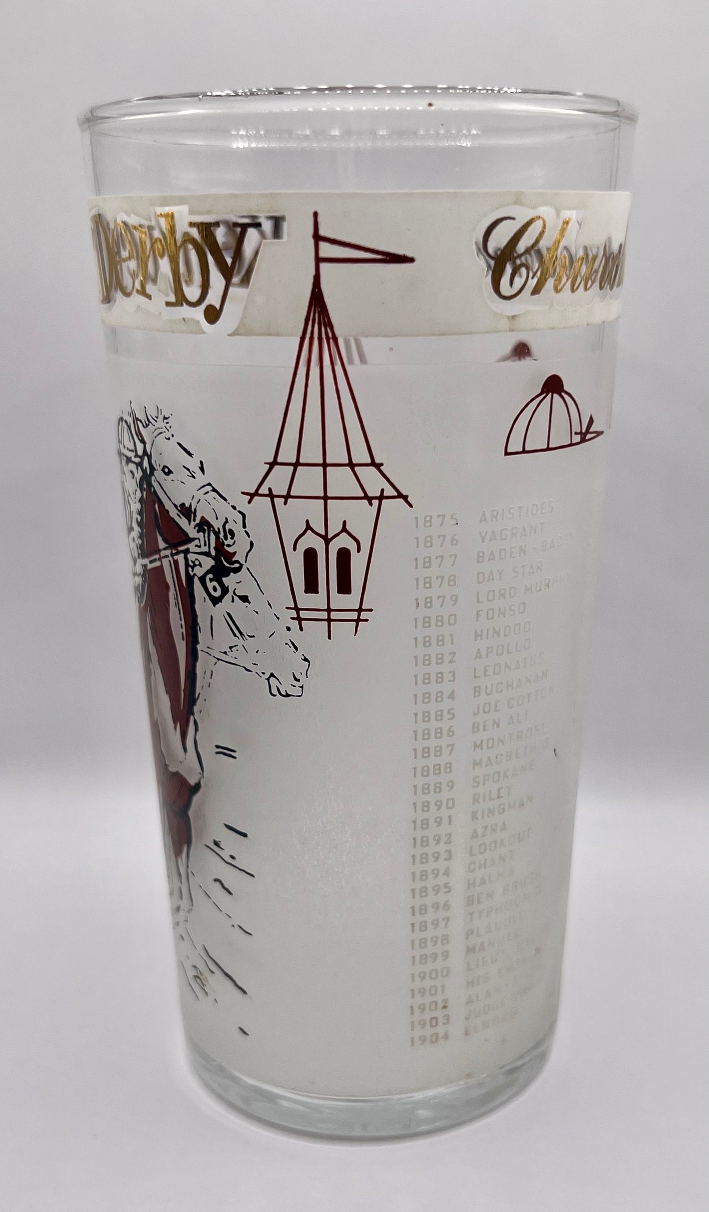 1963 Kentucky Derby Glass