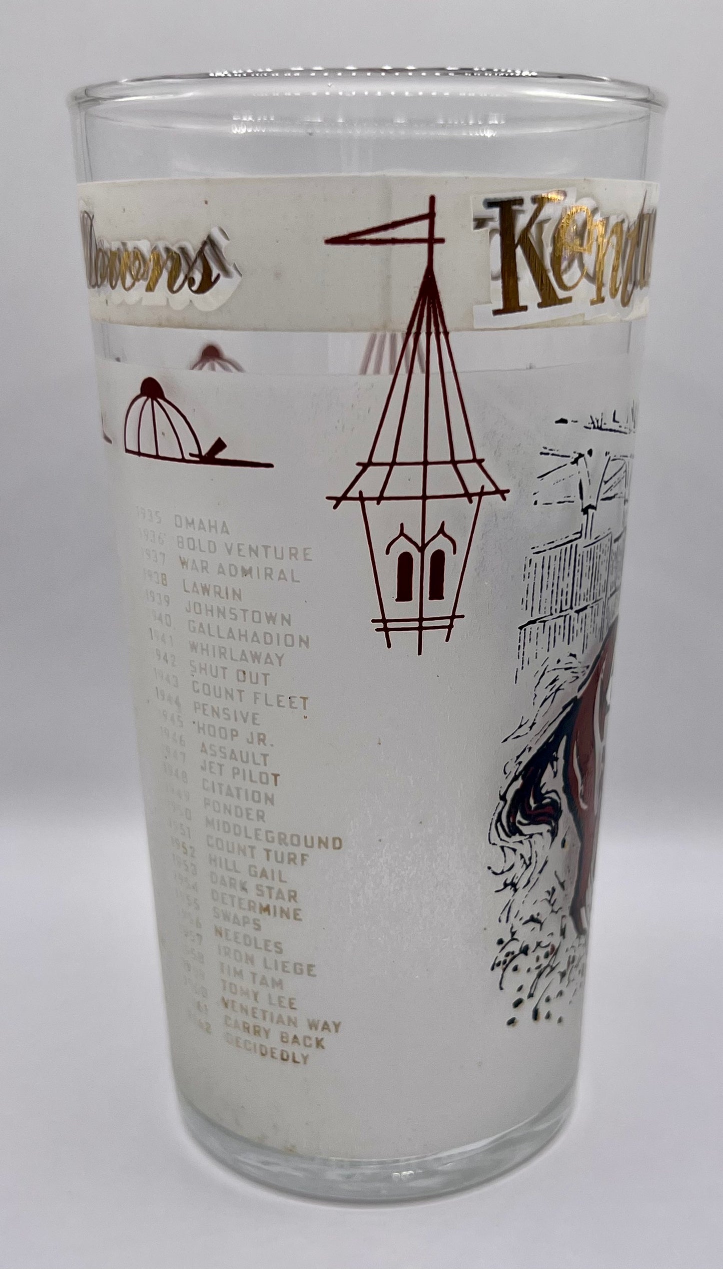 1963 Kentucky Derby Glass