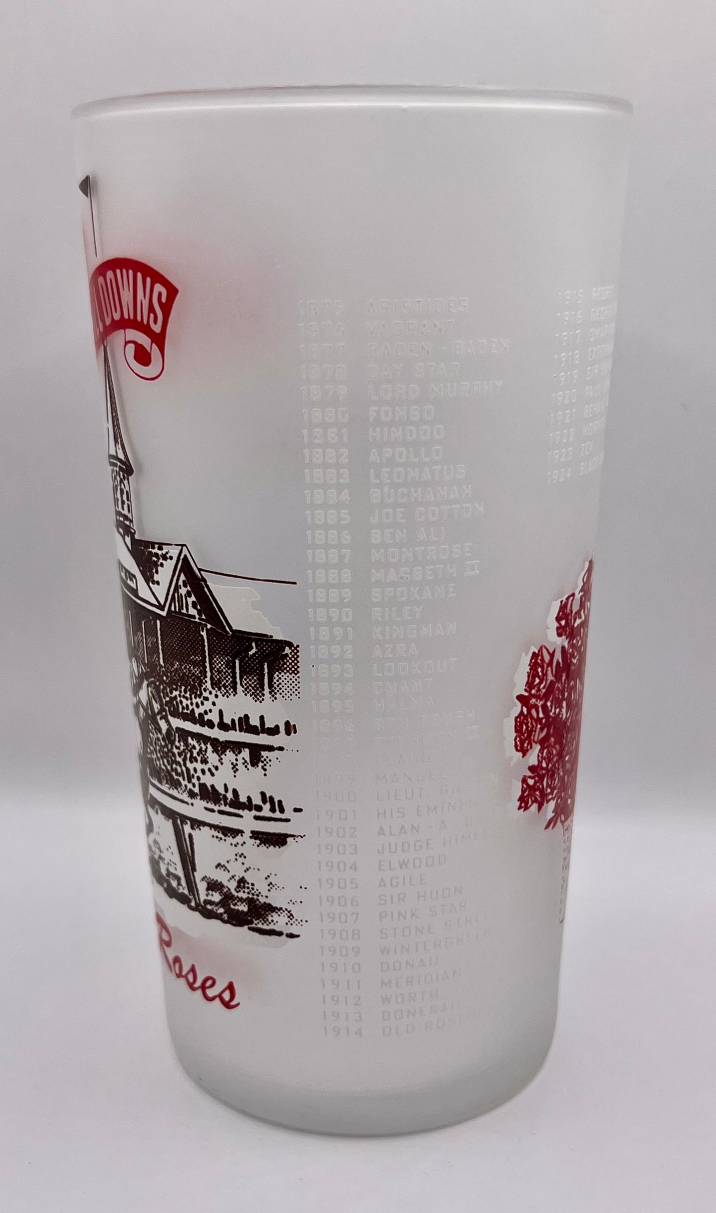 1965 Kentucky Derby Glass