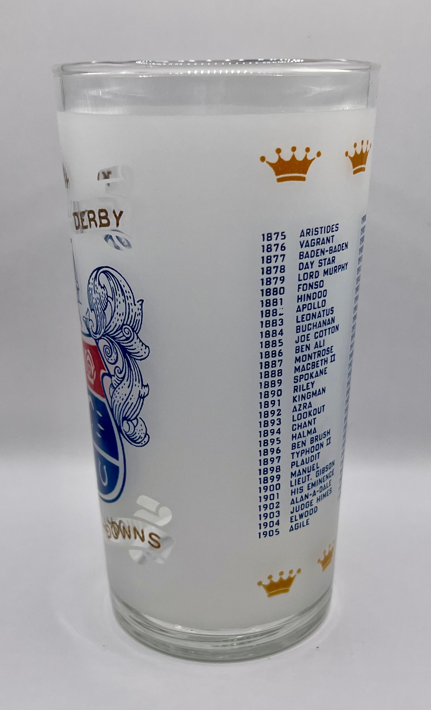 1968 Kentucky Derby Glass