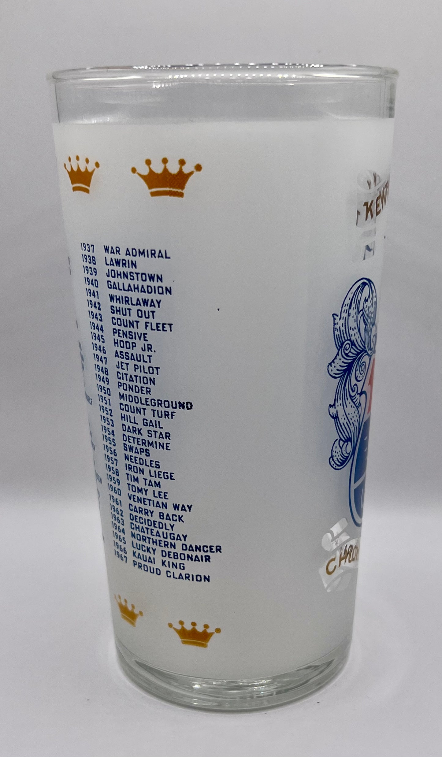 1968 Kentucky Derby Glass