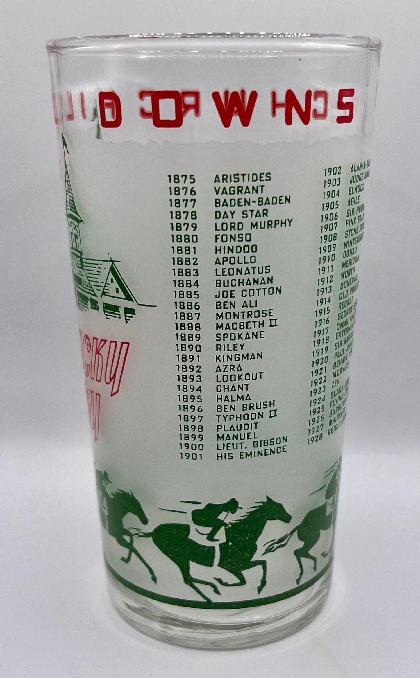 1971 Kentucky Derby Glass