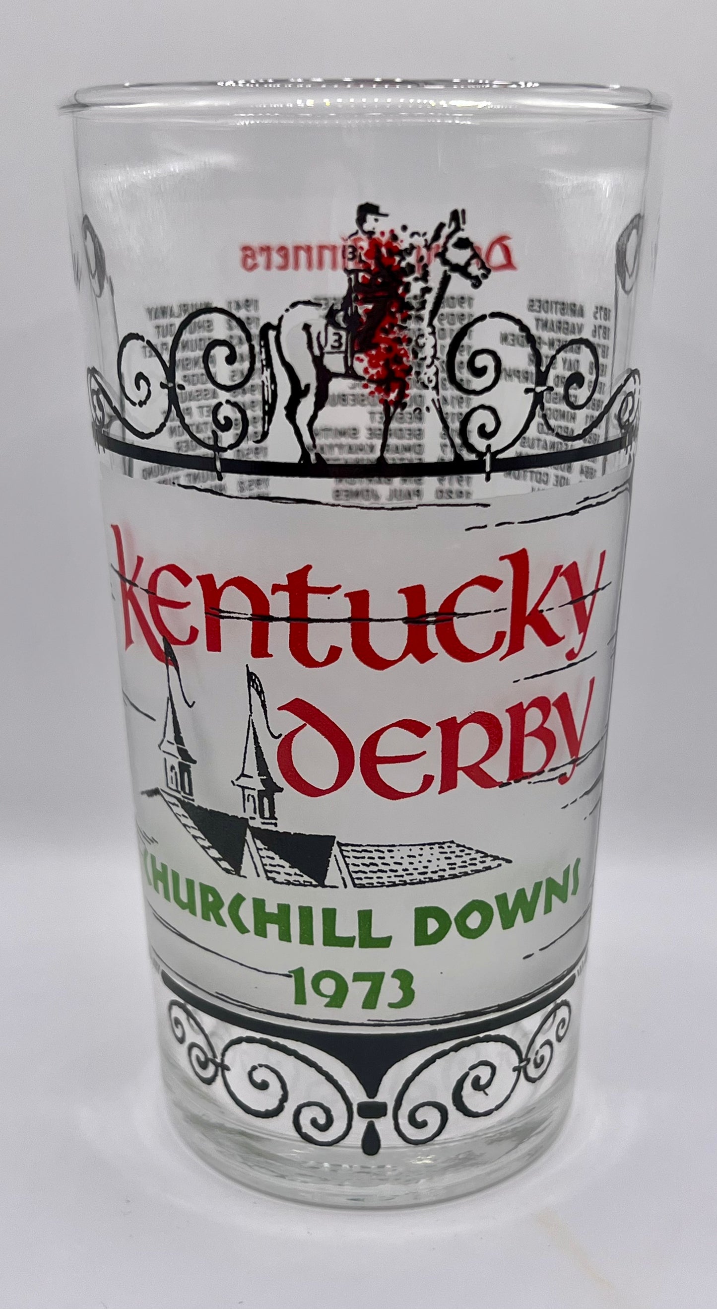 1973 Kentucky Derby Glass