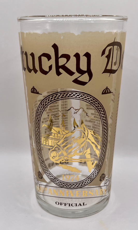 1974 Kentucky Derby Glass