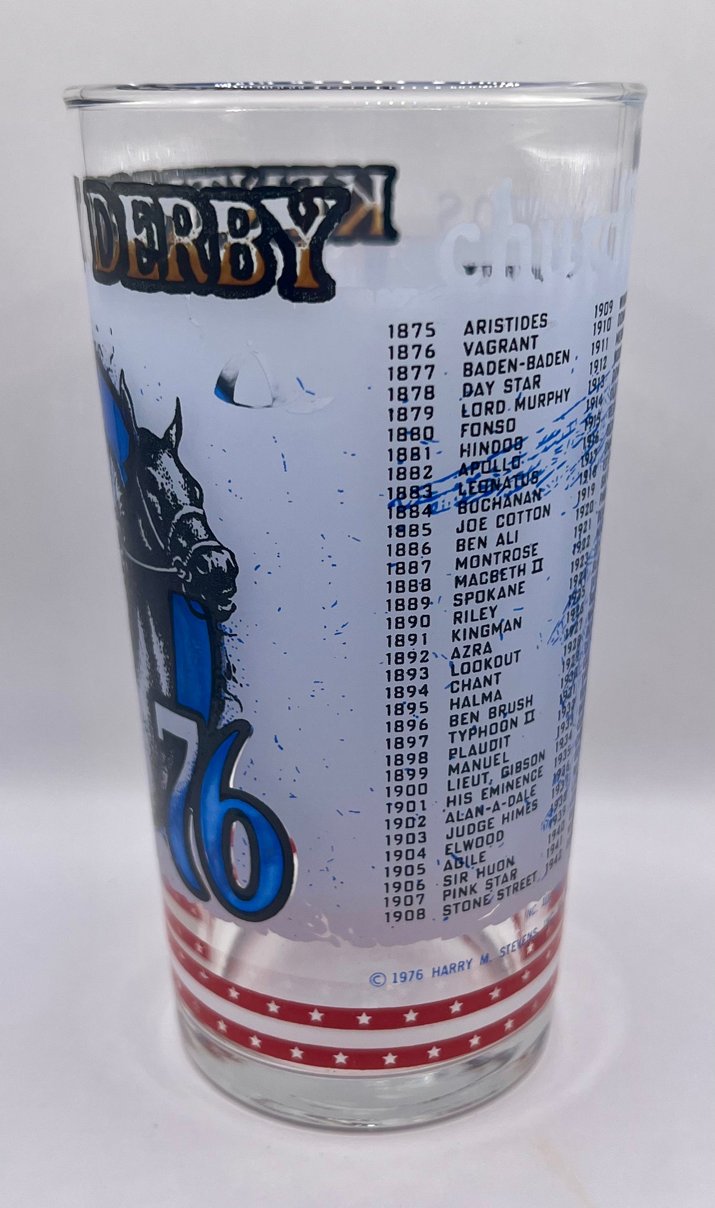 1976 Kentucky Derby Glass