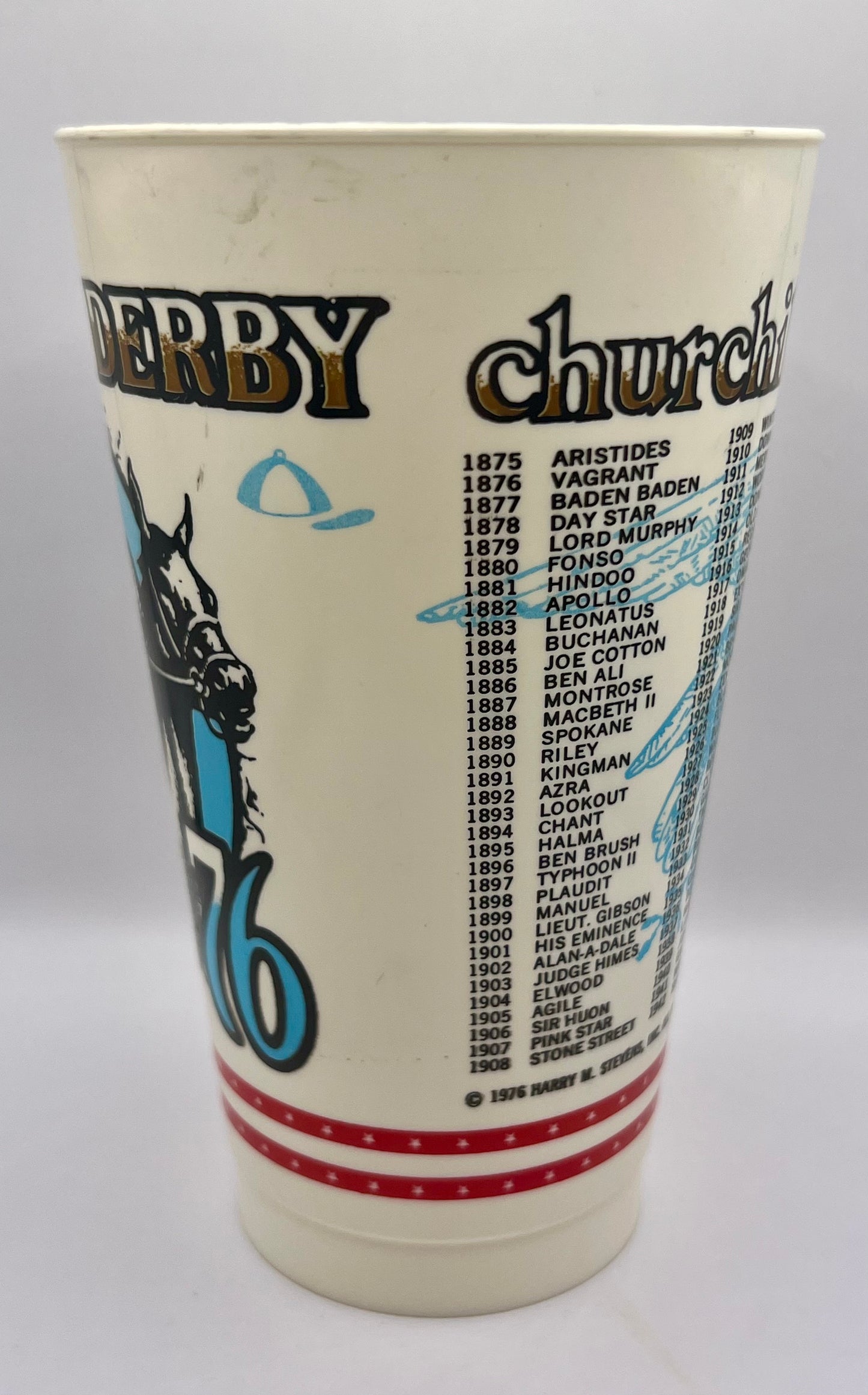 1976 Kentucky Derby Plastic Cup