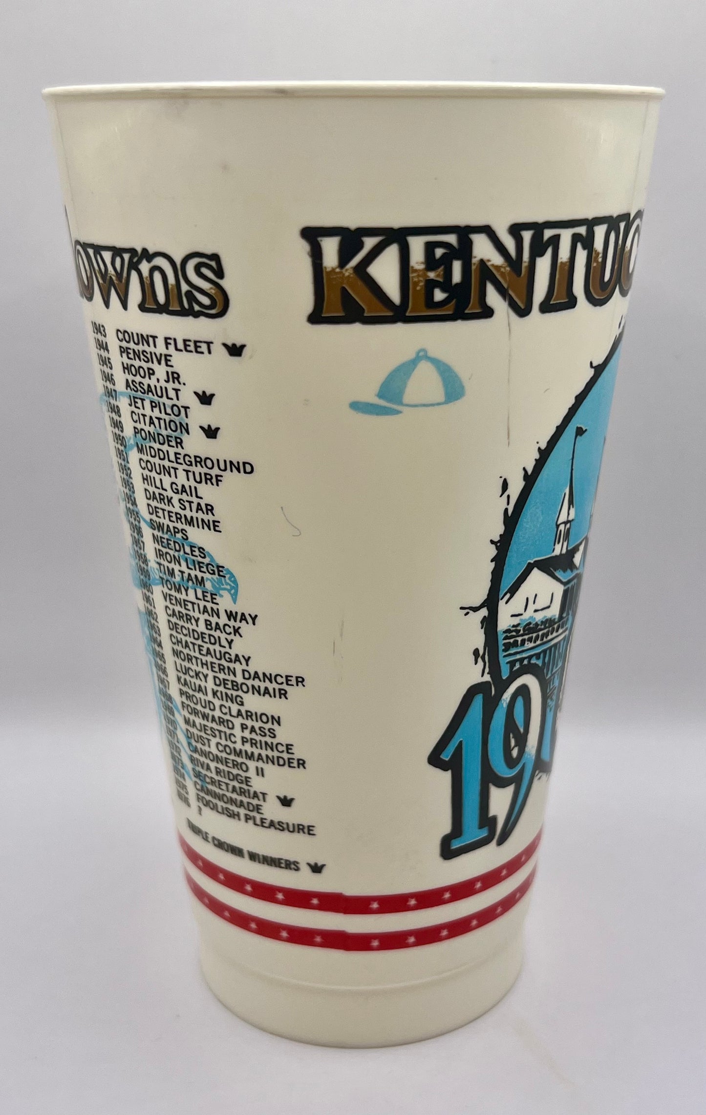 1976 Kentucky Derby Plastic Cup