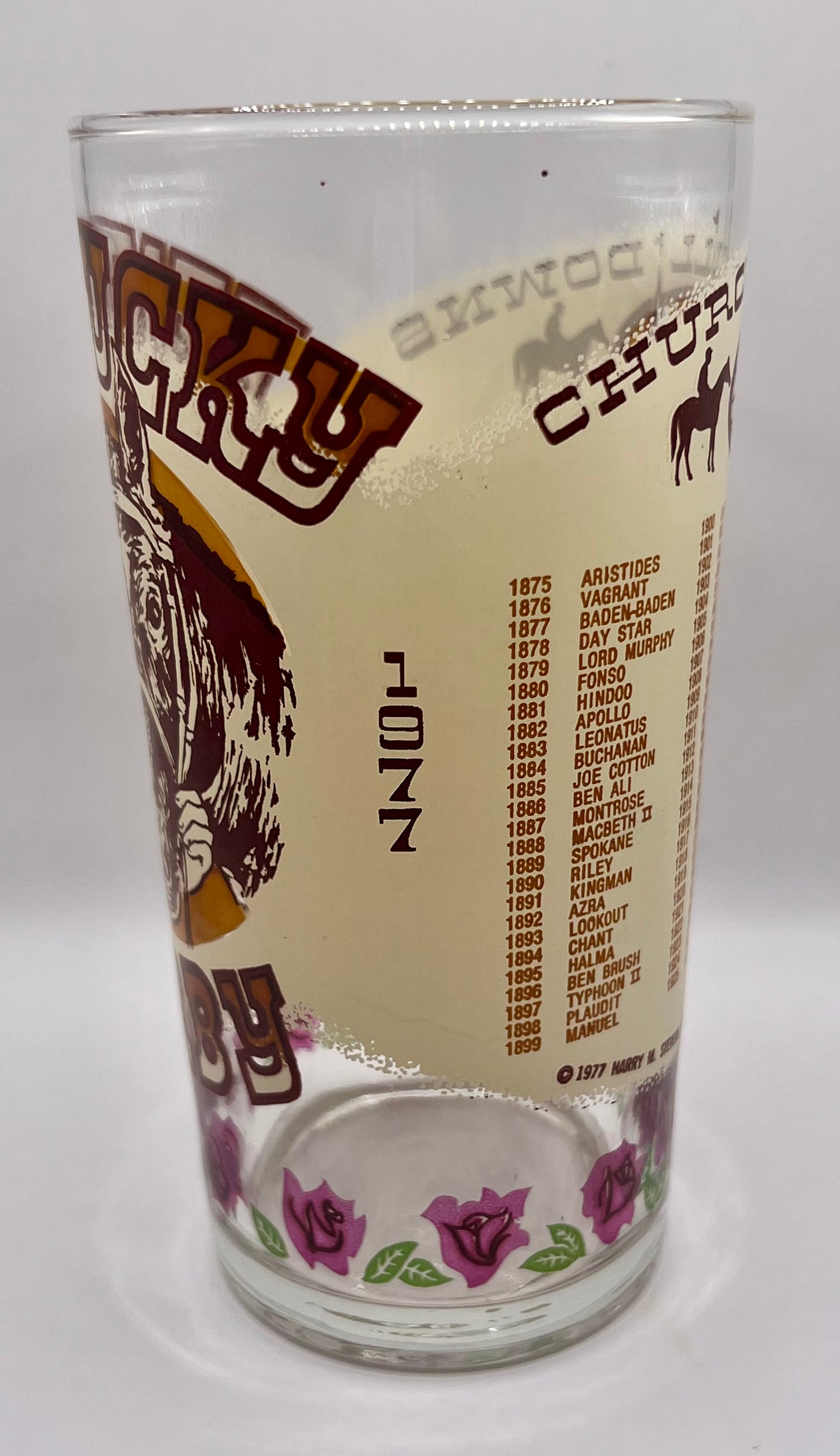 1977 Kentucky Derby Glass